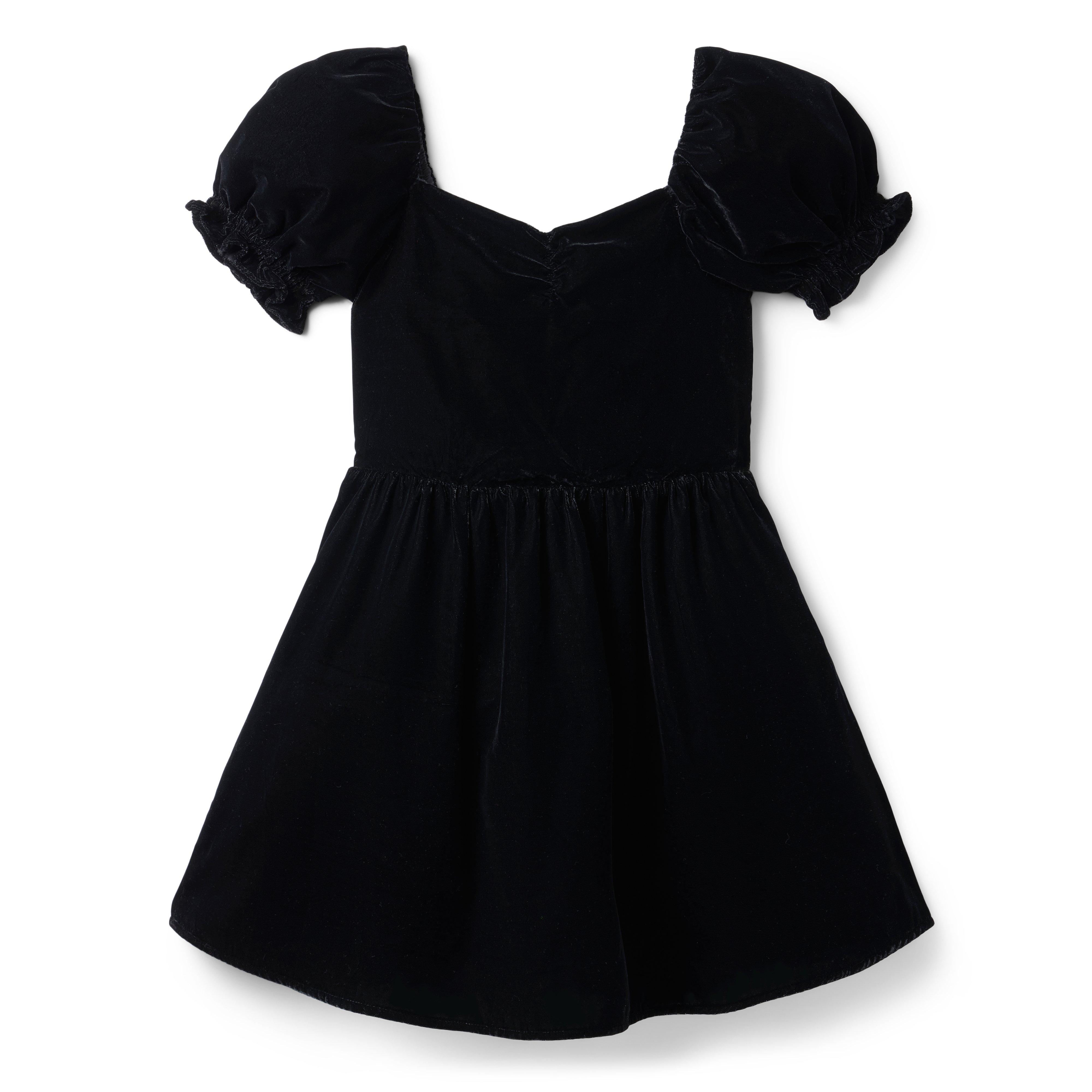 Velvet Puff Sleeve Dress image number 0