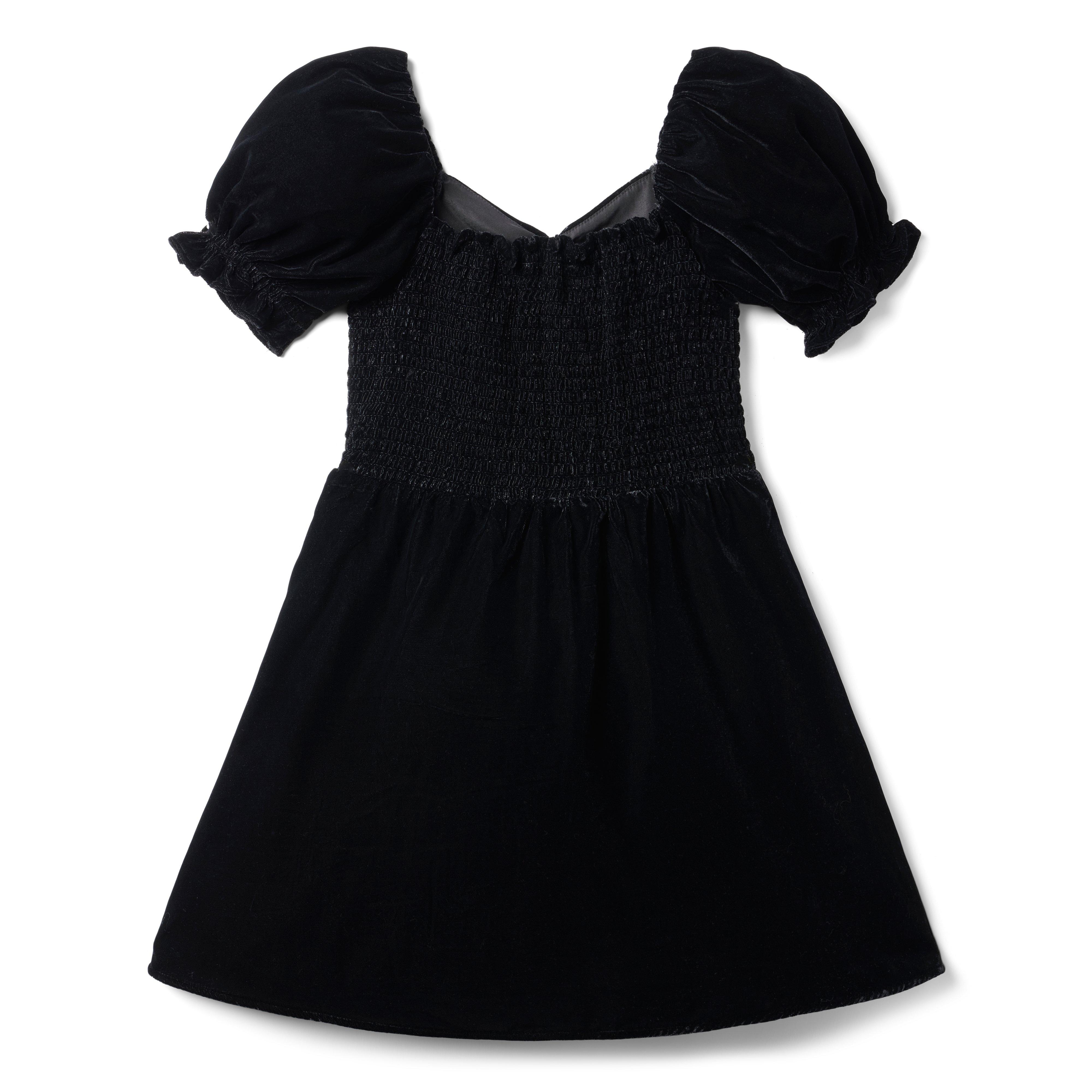 Velvet Puff Sleeve Dress image number 1