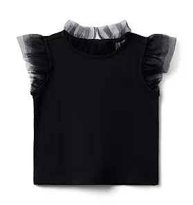 Tulle Sleeve Top