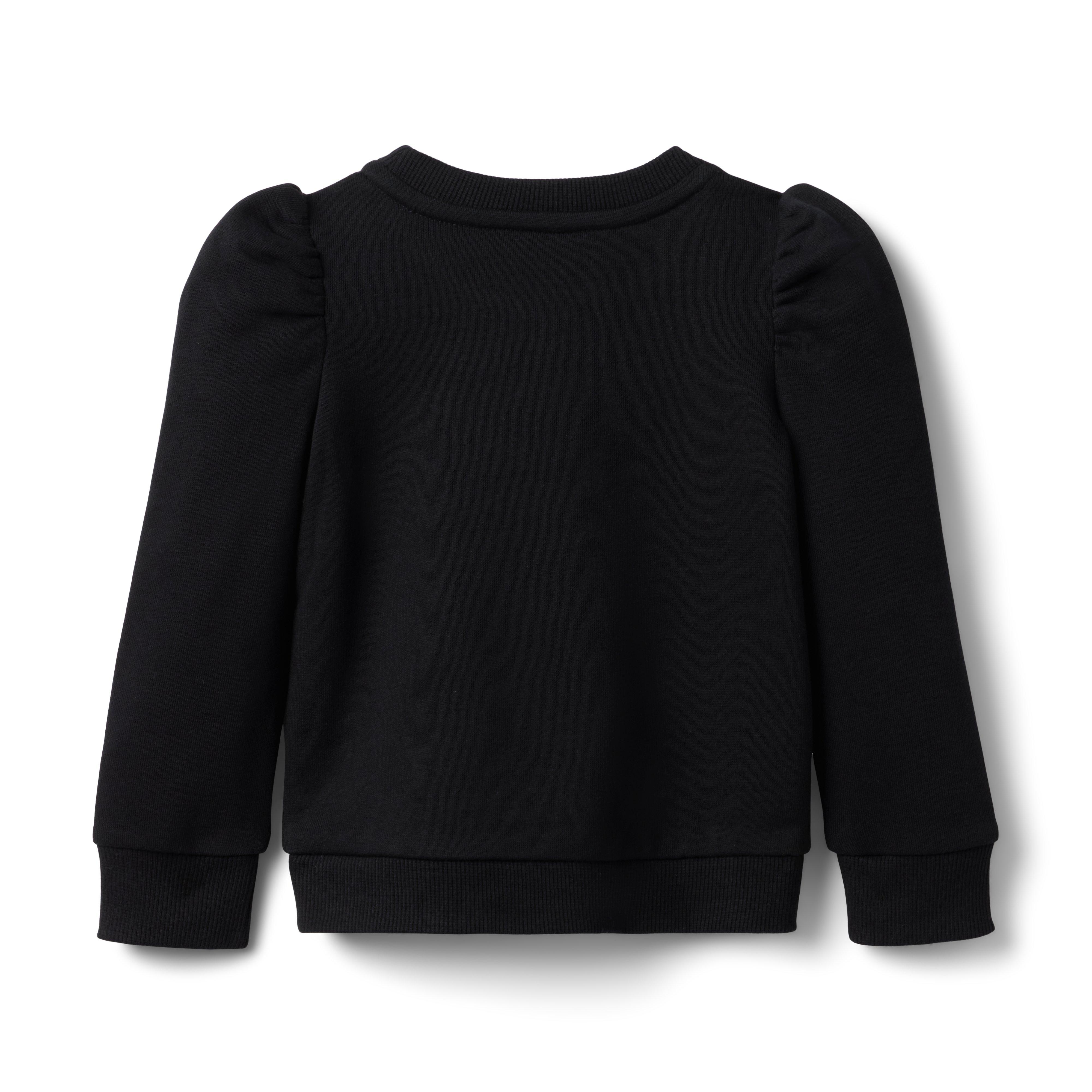 Lace Collar Puff Sleeve Sweatshirt image number 1