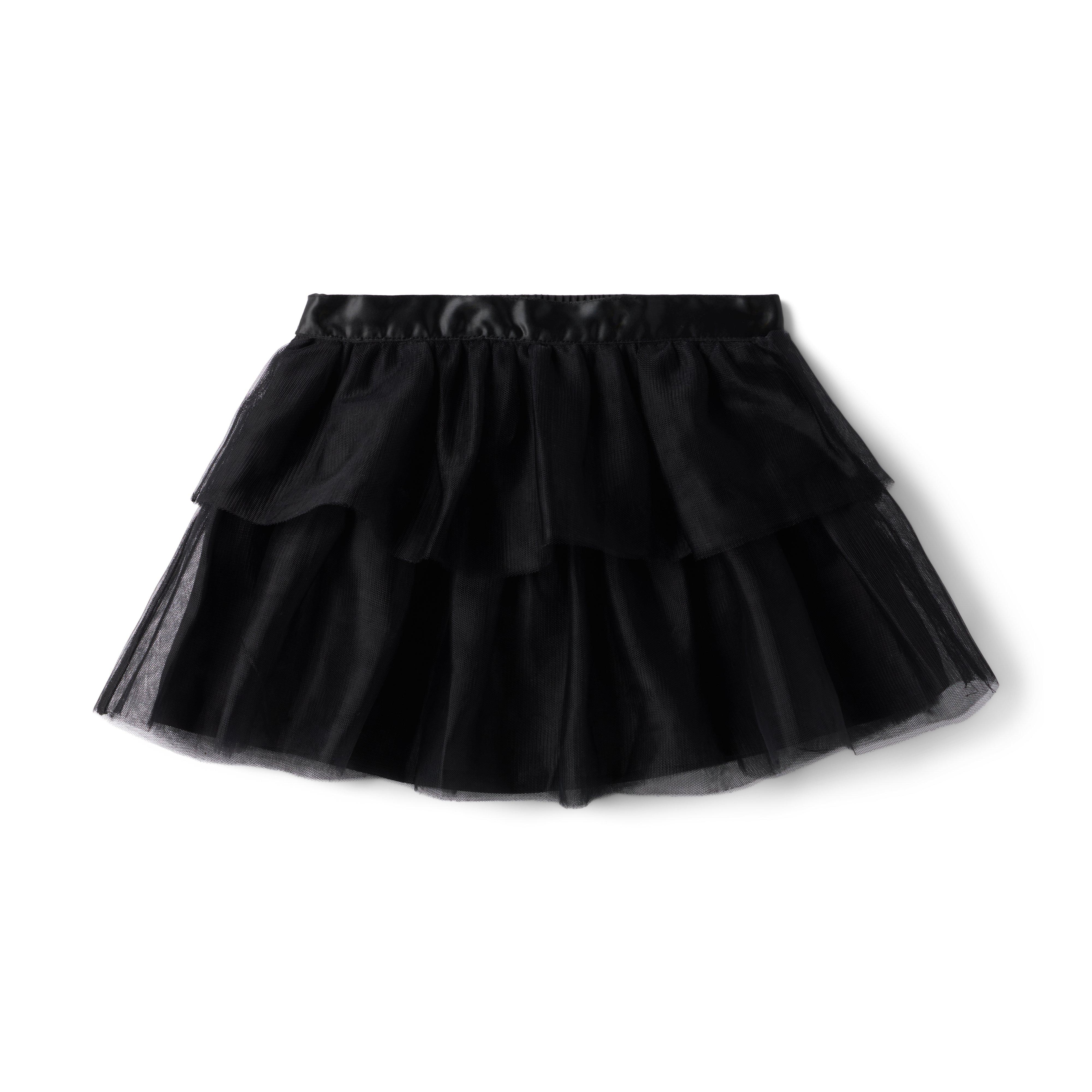 Girl JJ Black Tiered Tulle Skirt by Janie and Jack