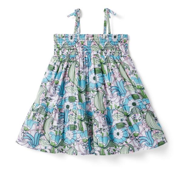 Janie and Jack The Leilani Floral Smocked Sundress