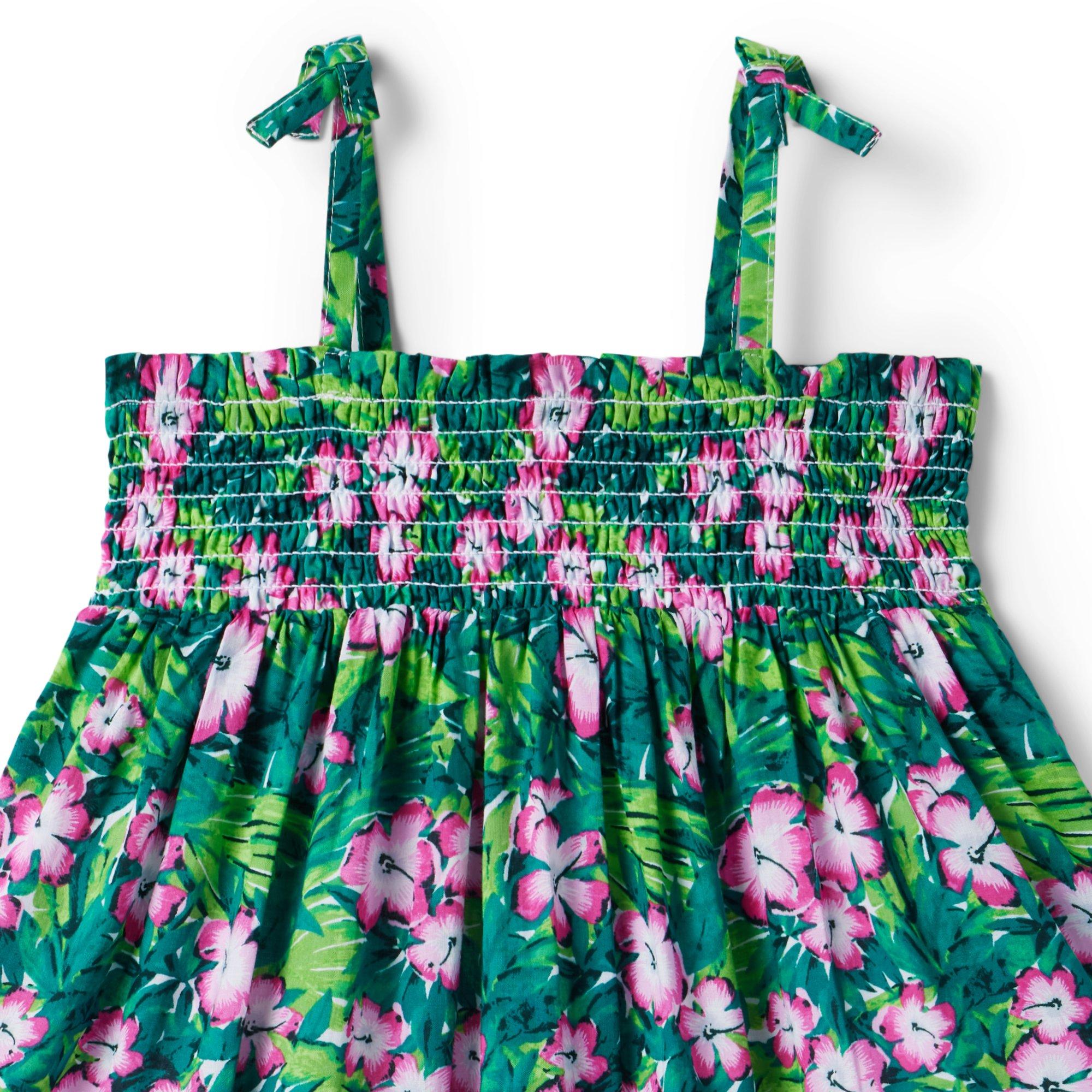 The Leilani Hibiscus Smocked Sundress image number 2