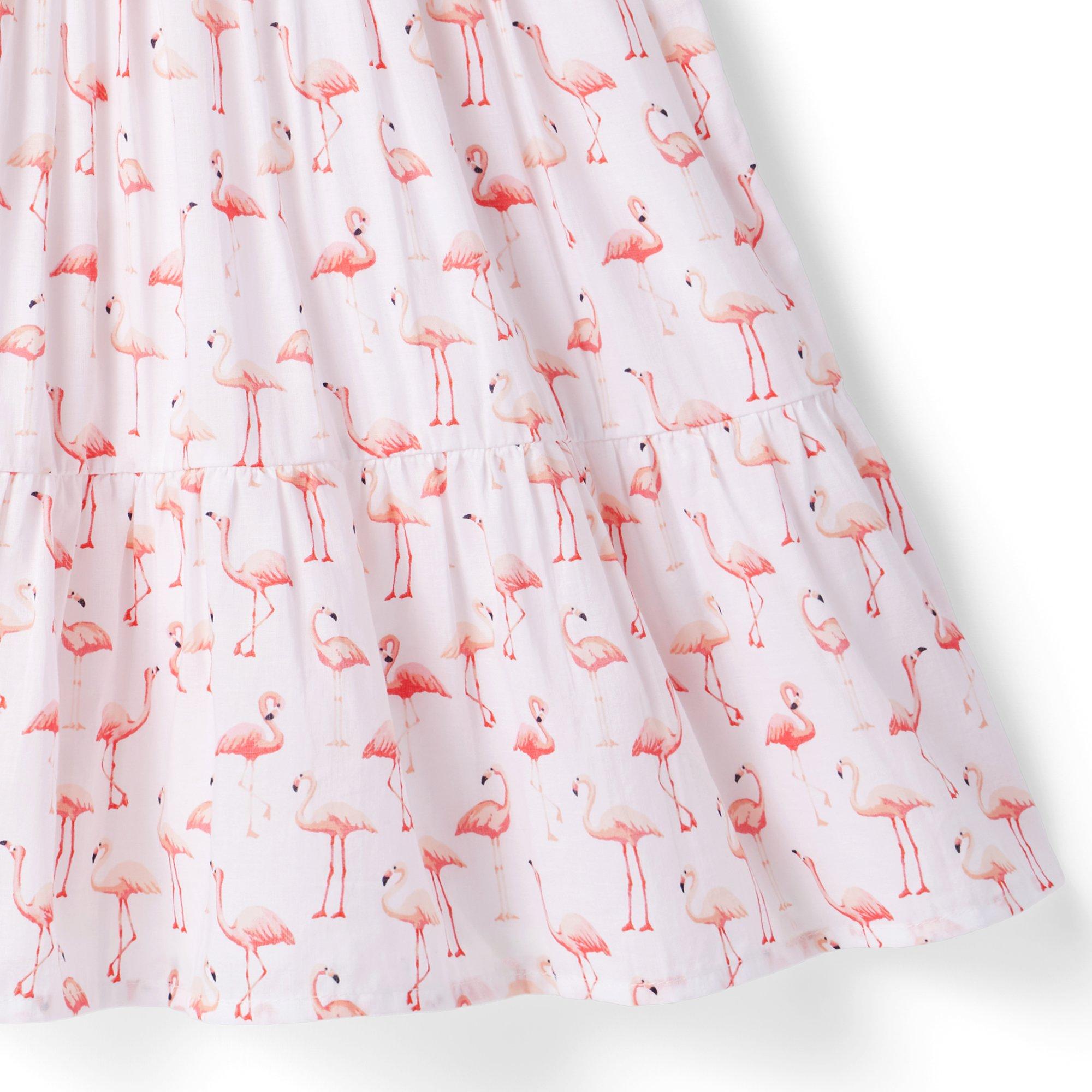 The Leilani Flamingo Smocked Sundress image number 3