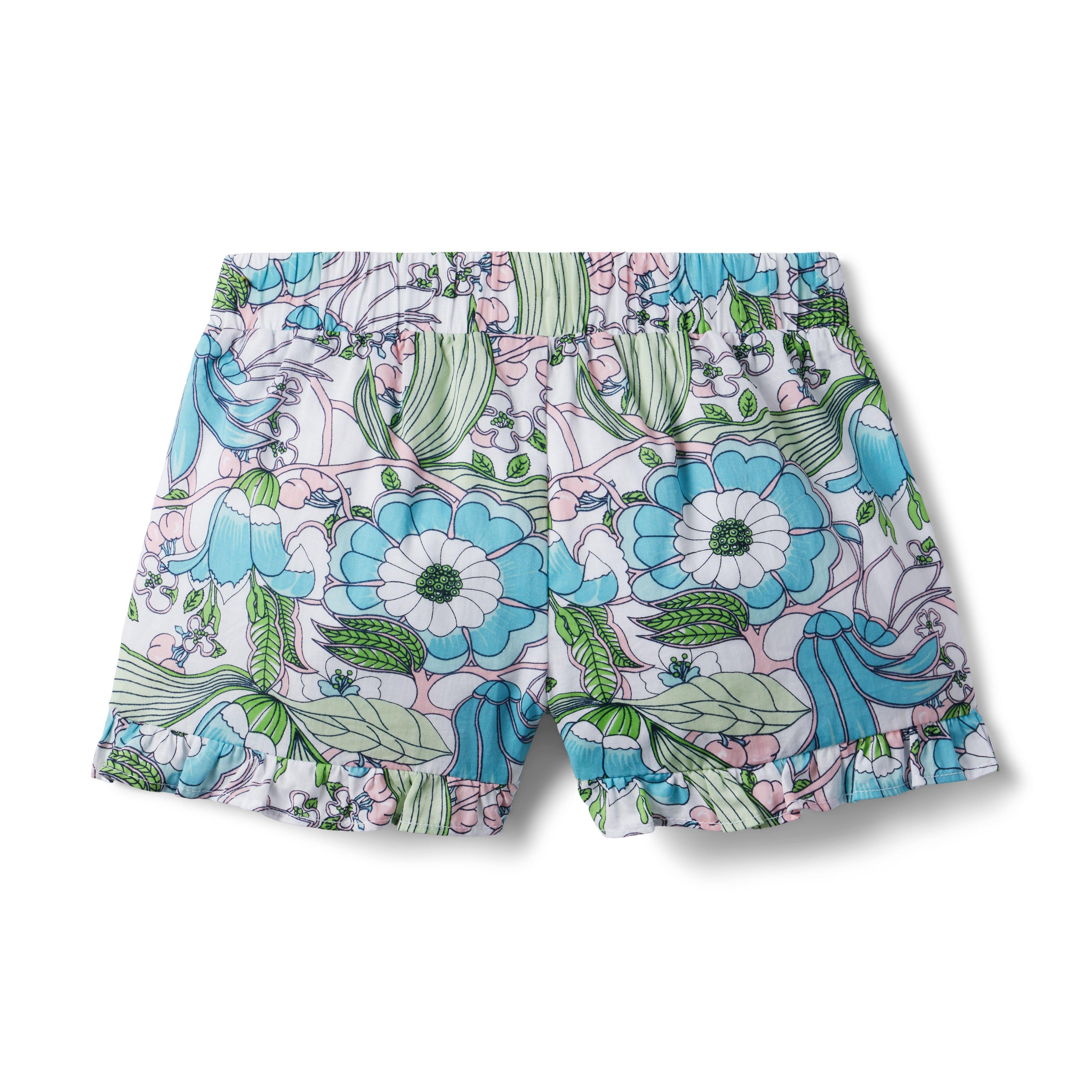 Floral Ruffle Hem Short image number 1