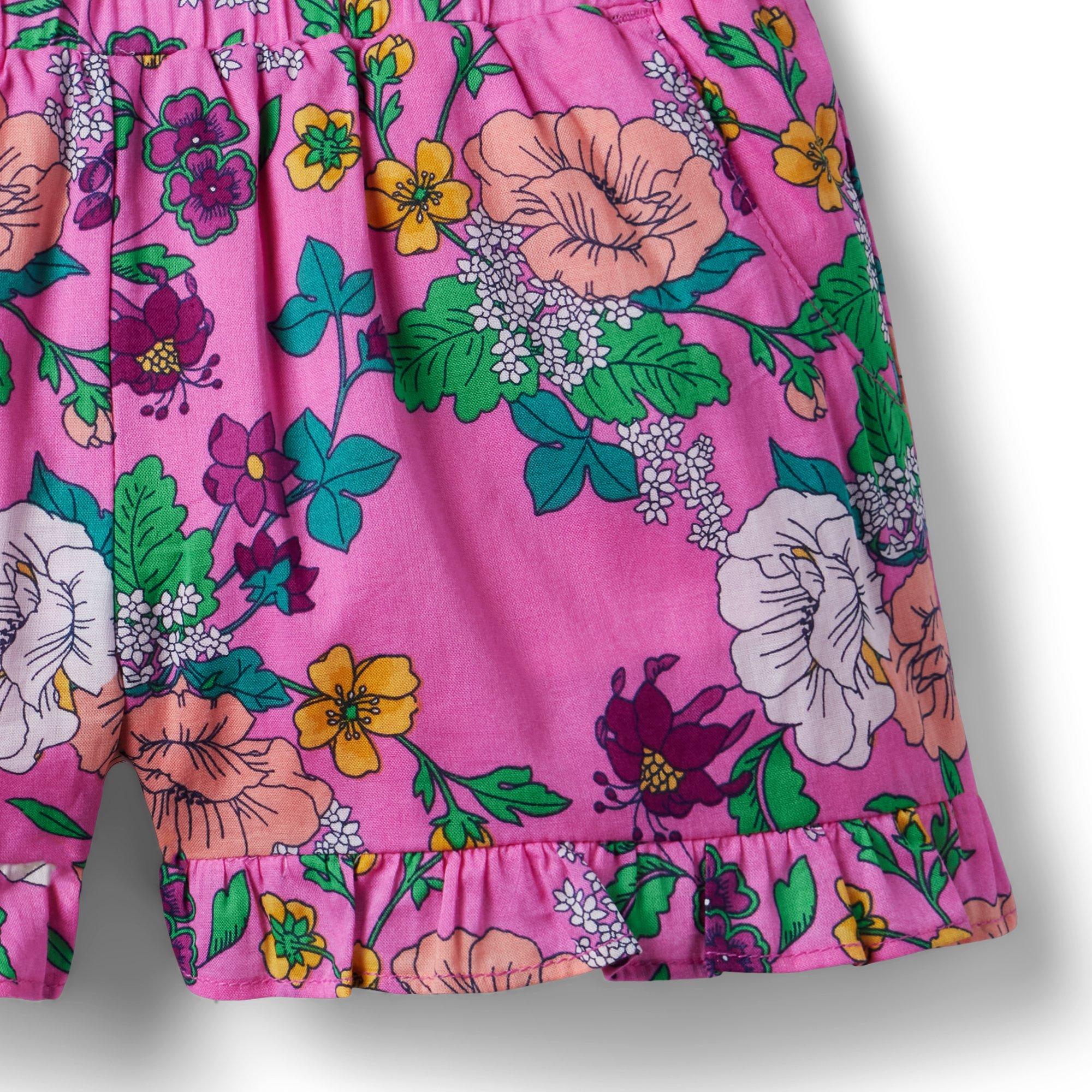 Floral Ruffle Hem Short image number 2