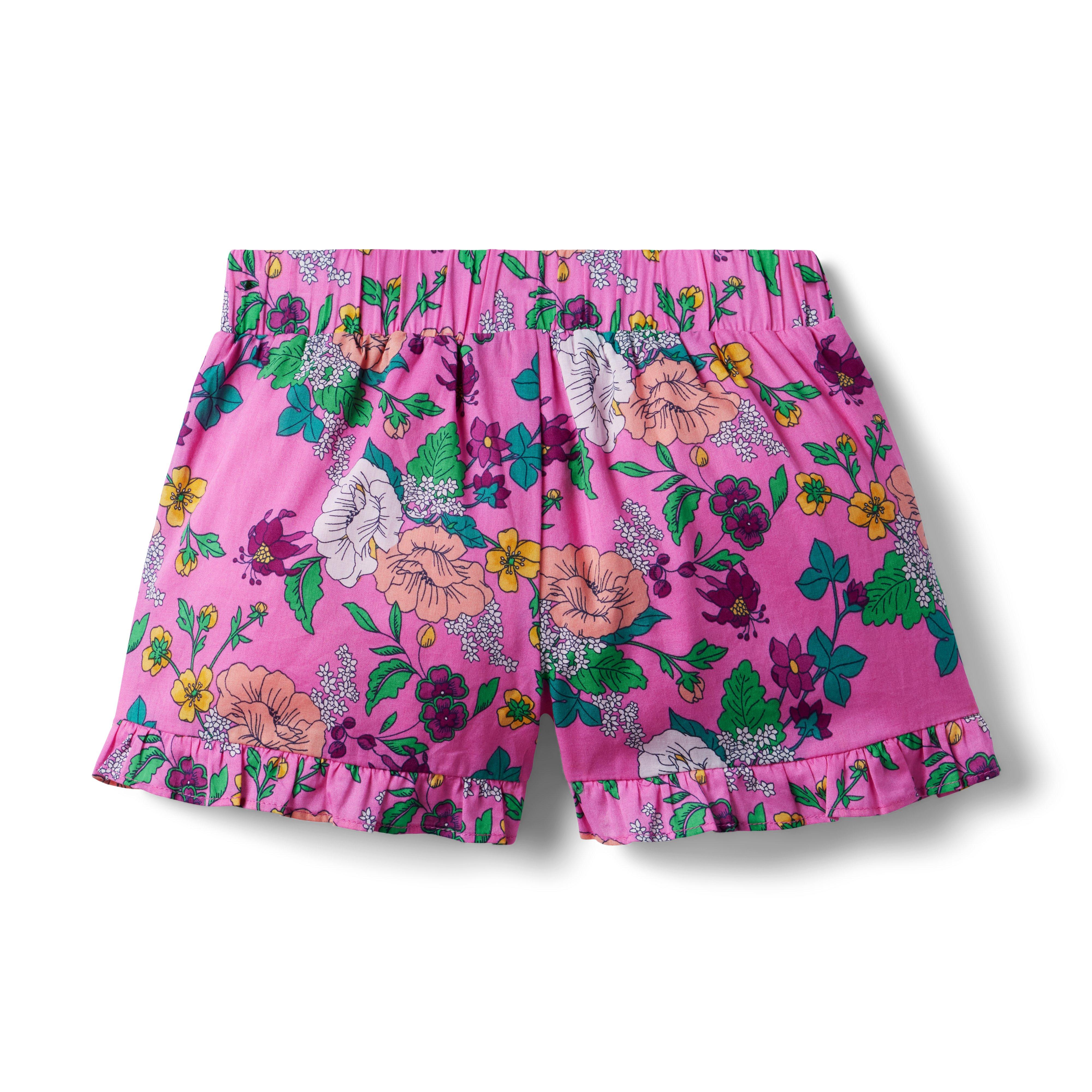 Floral Ruffle Hem Short image number 1