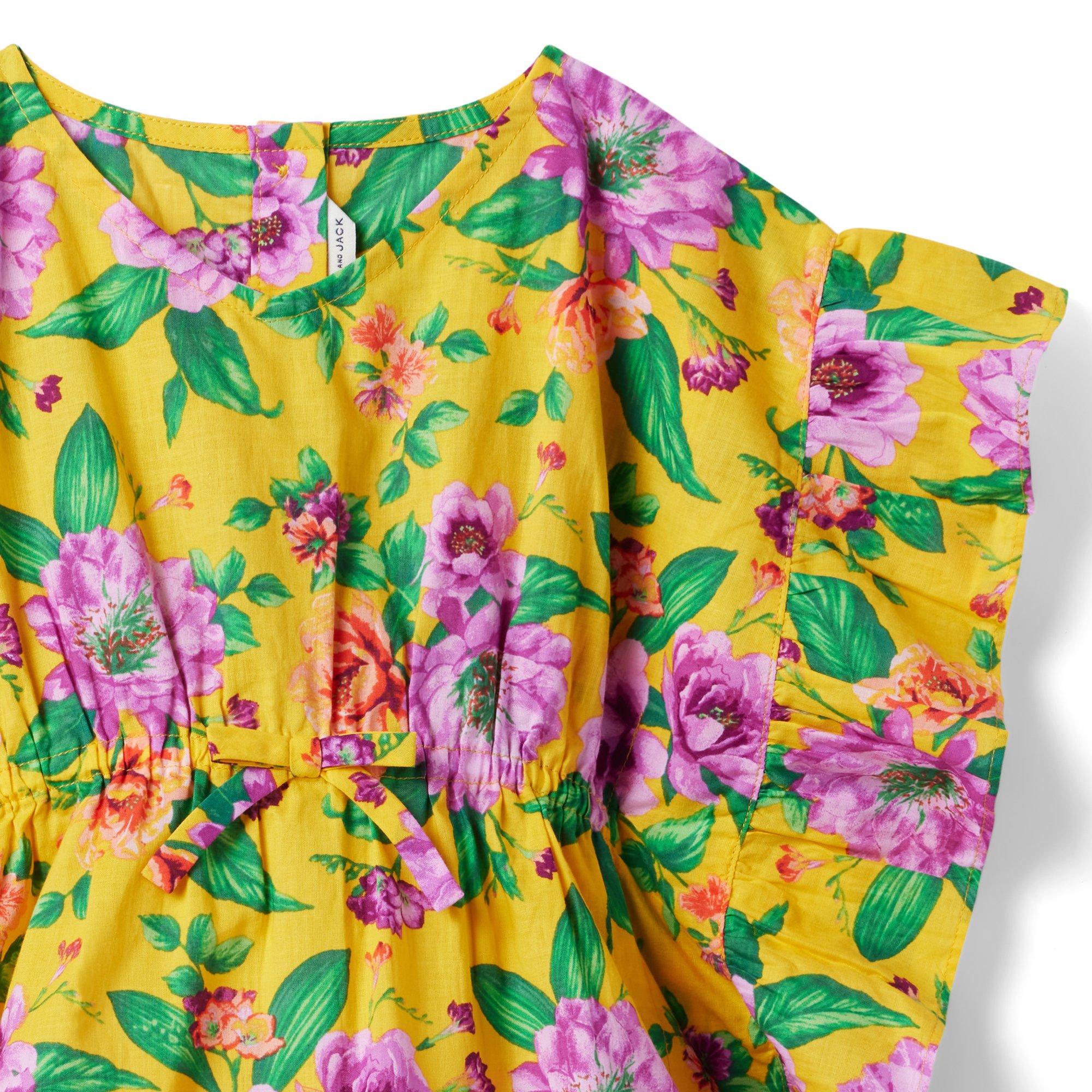 Floral Ruffle Swim Cover-Up image number 4