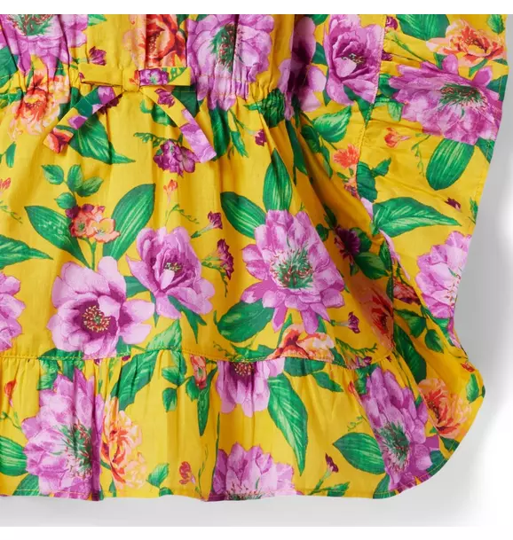 Floral Ruffle Swim Cover-Up image number 3