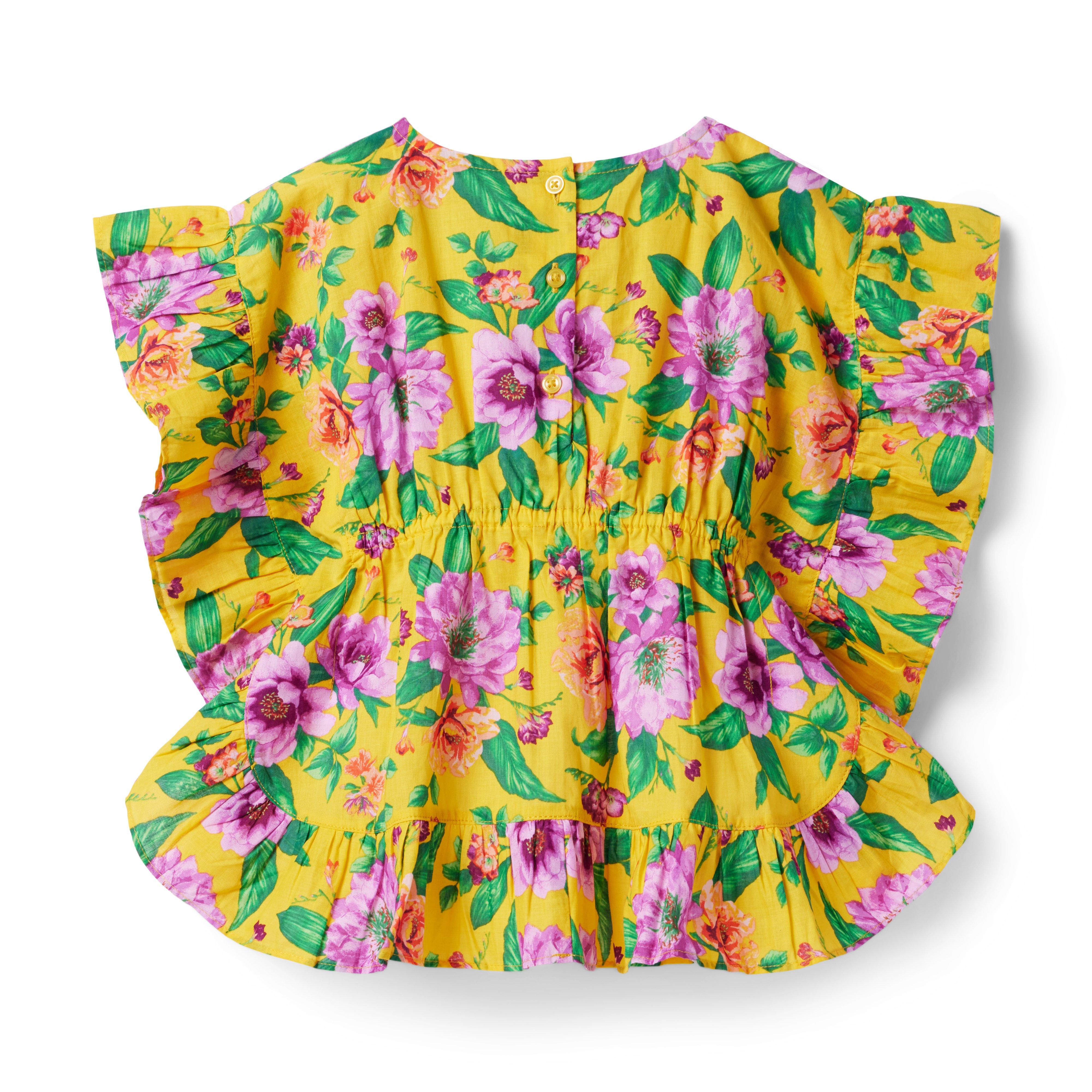 Floral Ruffle Swim Cover-Up image number 2