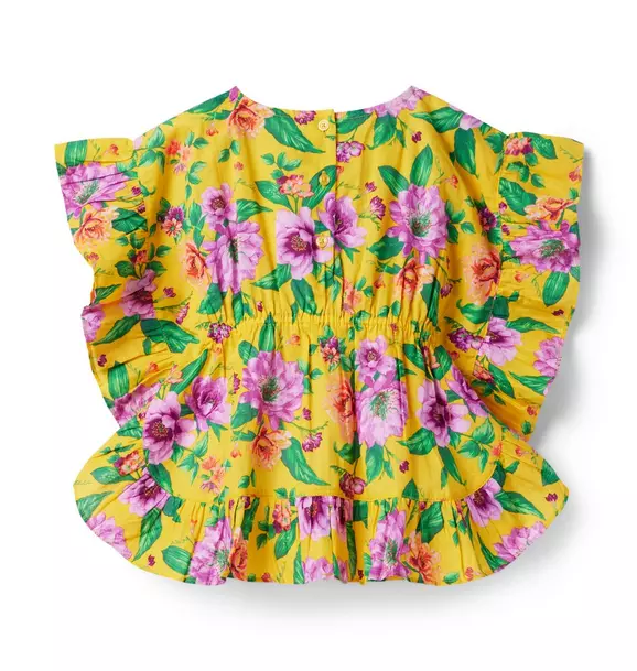 Floral Ruffle Swim Cover-Up image number 2