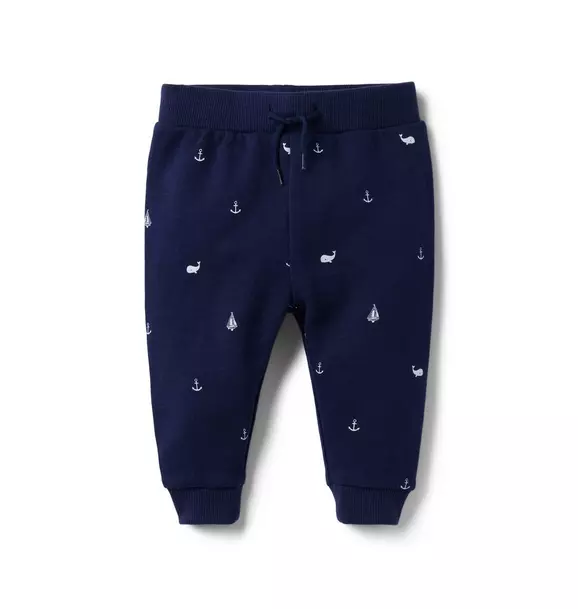 Baby Nautical French Terry Jogger