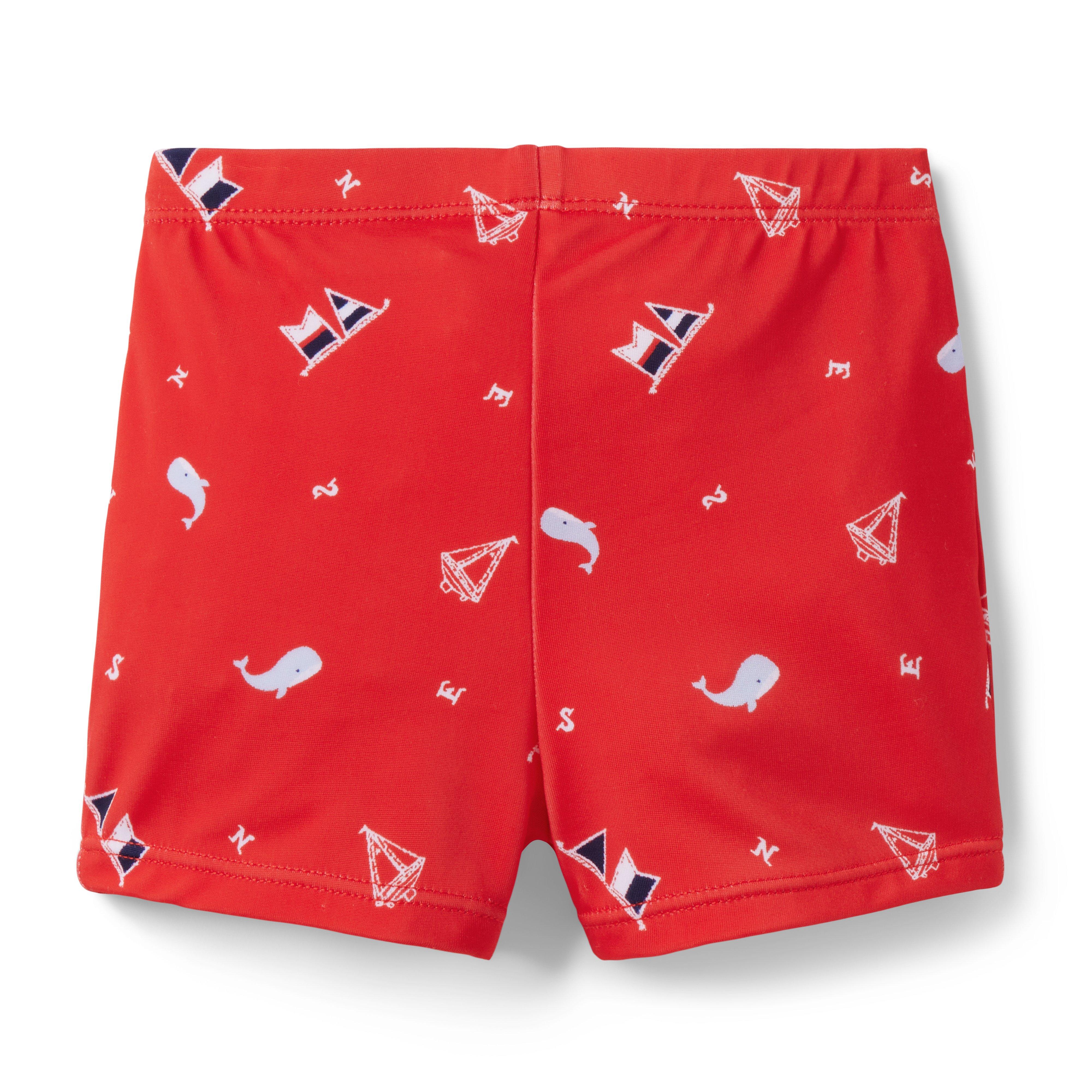 Recycled Nautical Baby Swim Short image number 1