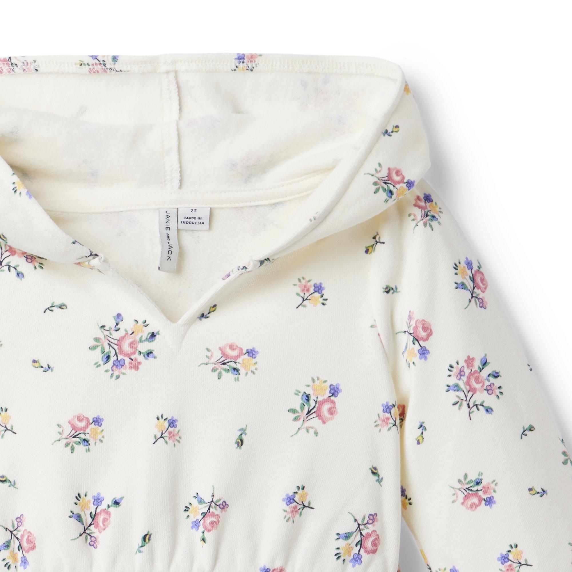 Floral Hooded Fleece Dress image number 2