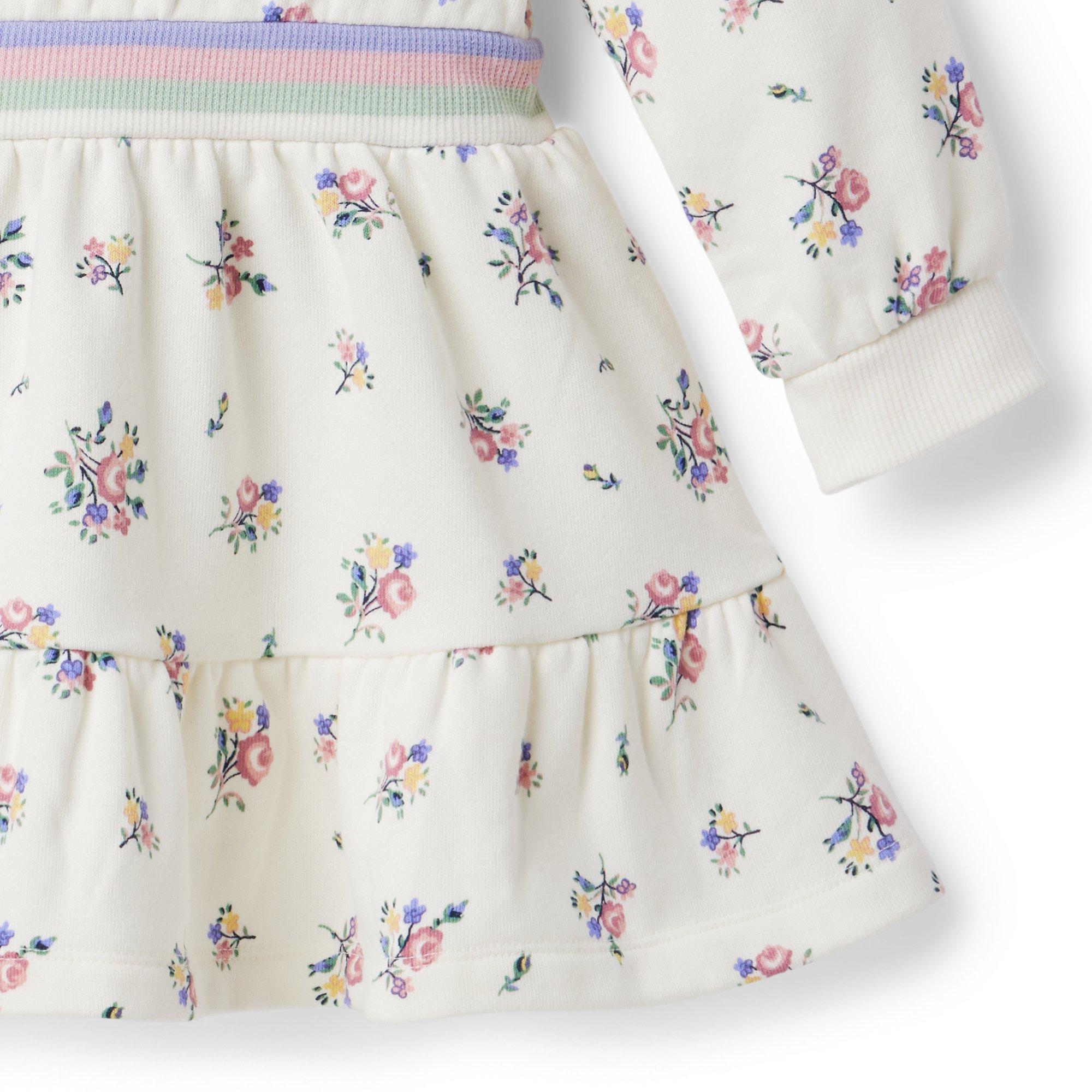 Floral Hooded Fleece Dress image number 3
