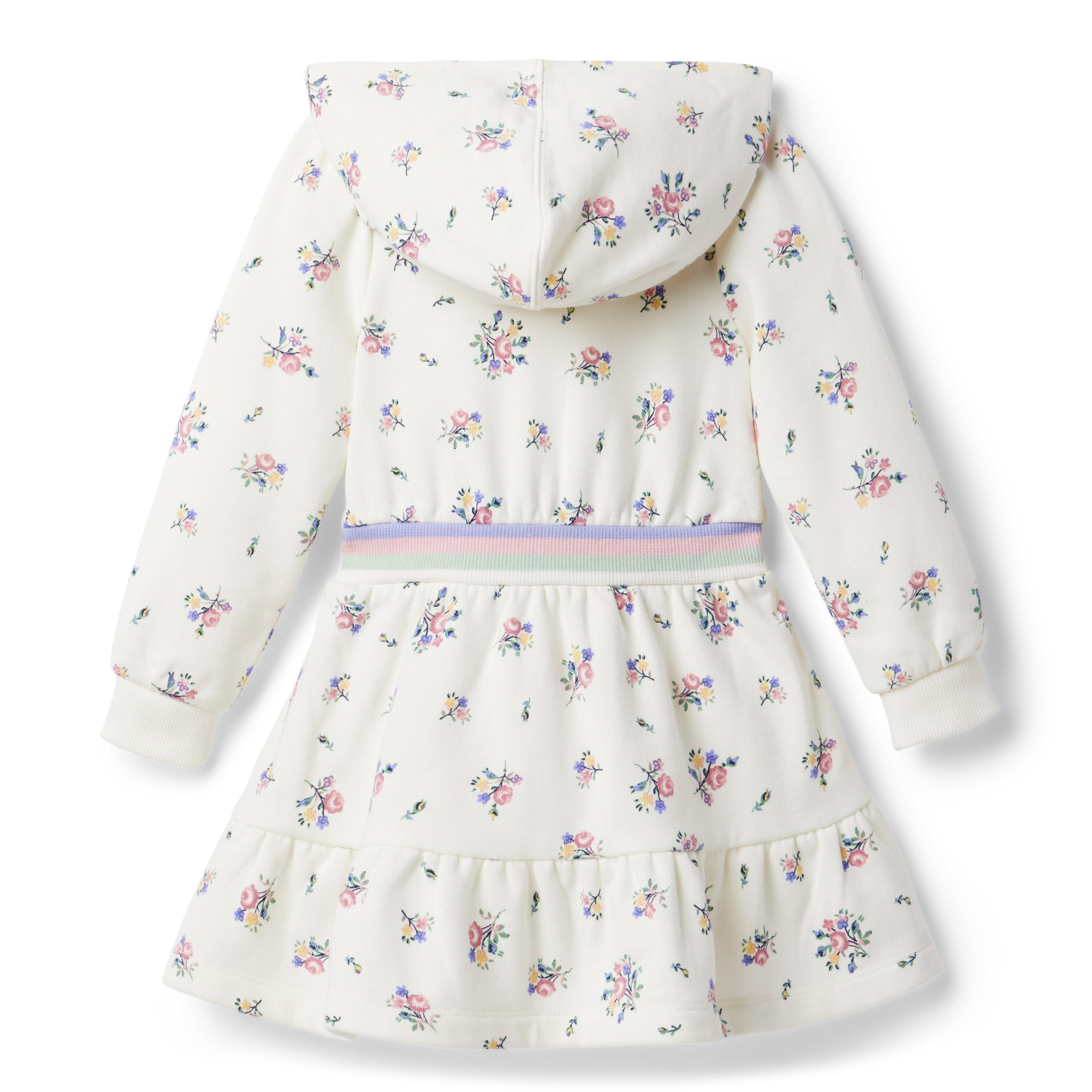 Floral Hooded Fleece Dress image number 1