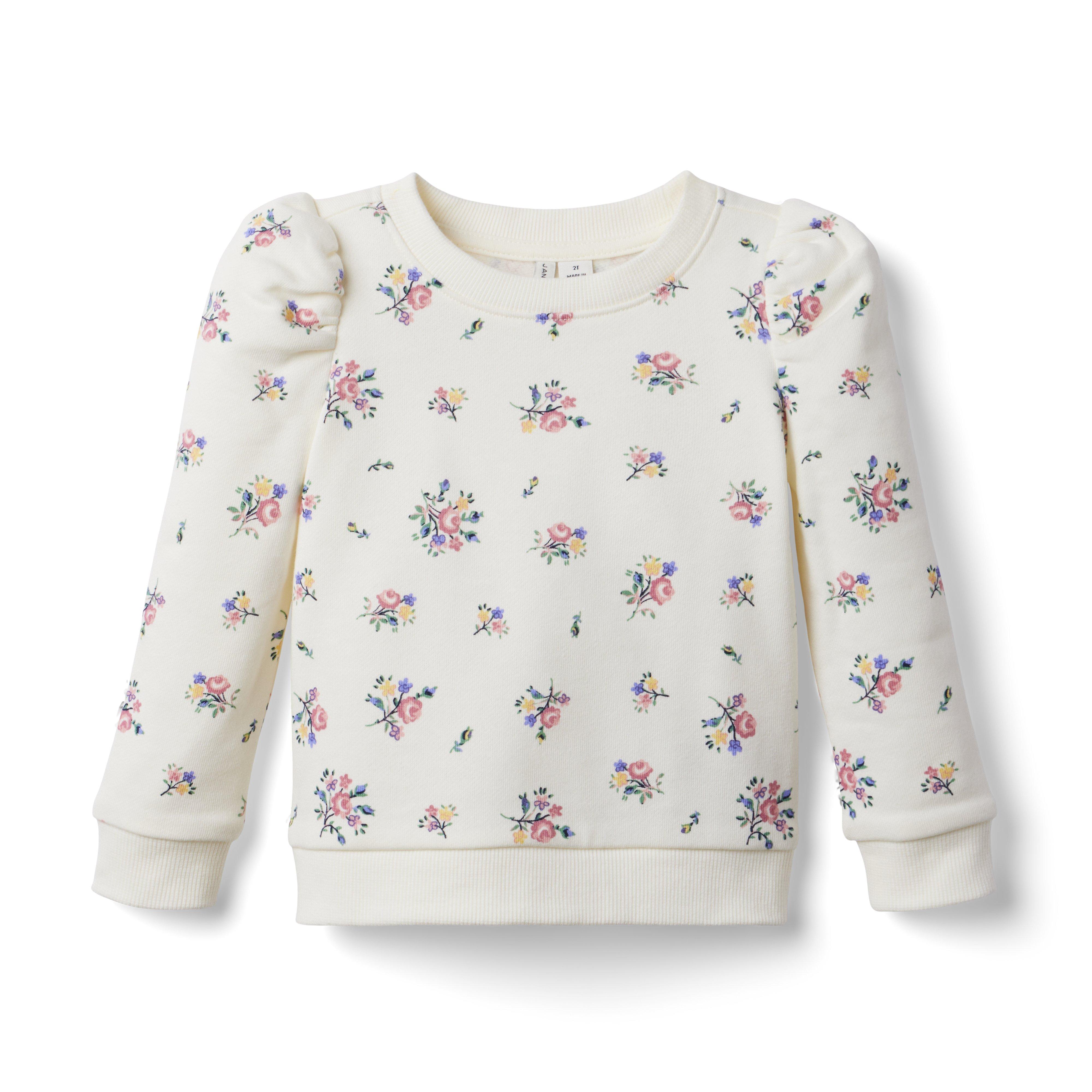 Floral Fleece Sweatshirt