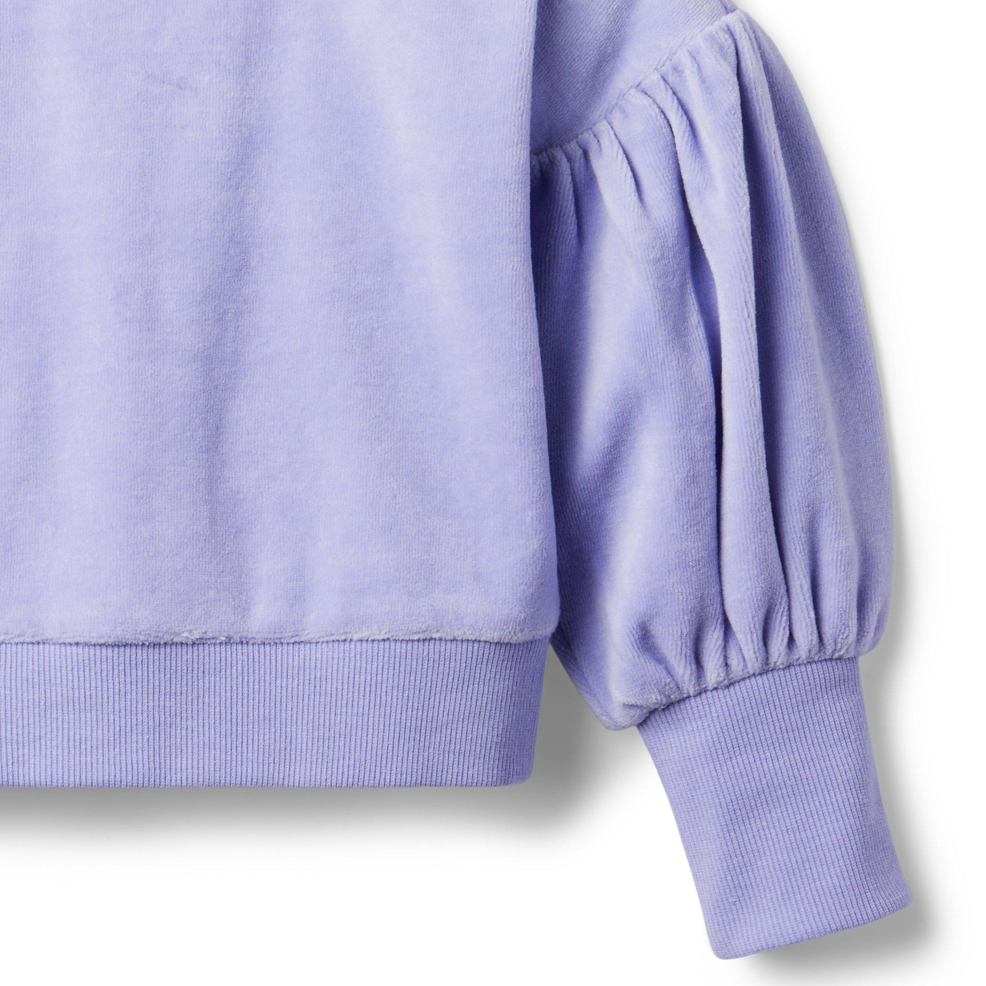 Velour Puff Sleeve Sweatshirt image number 2