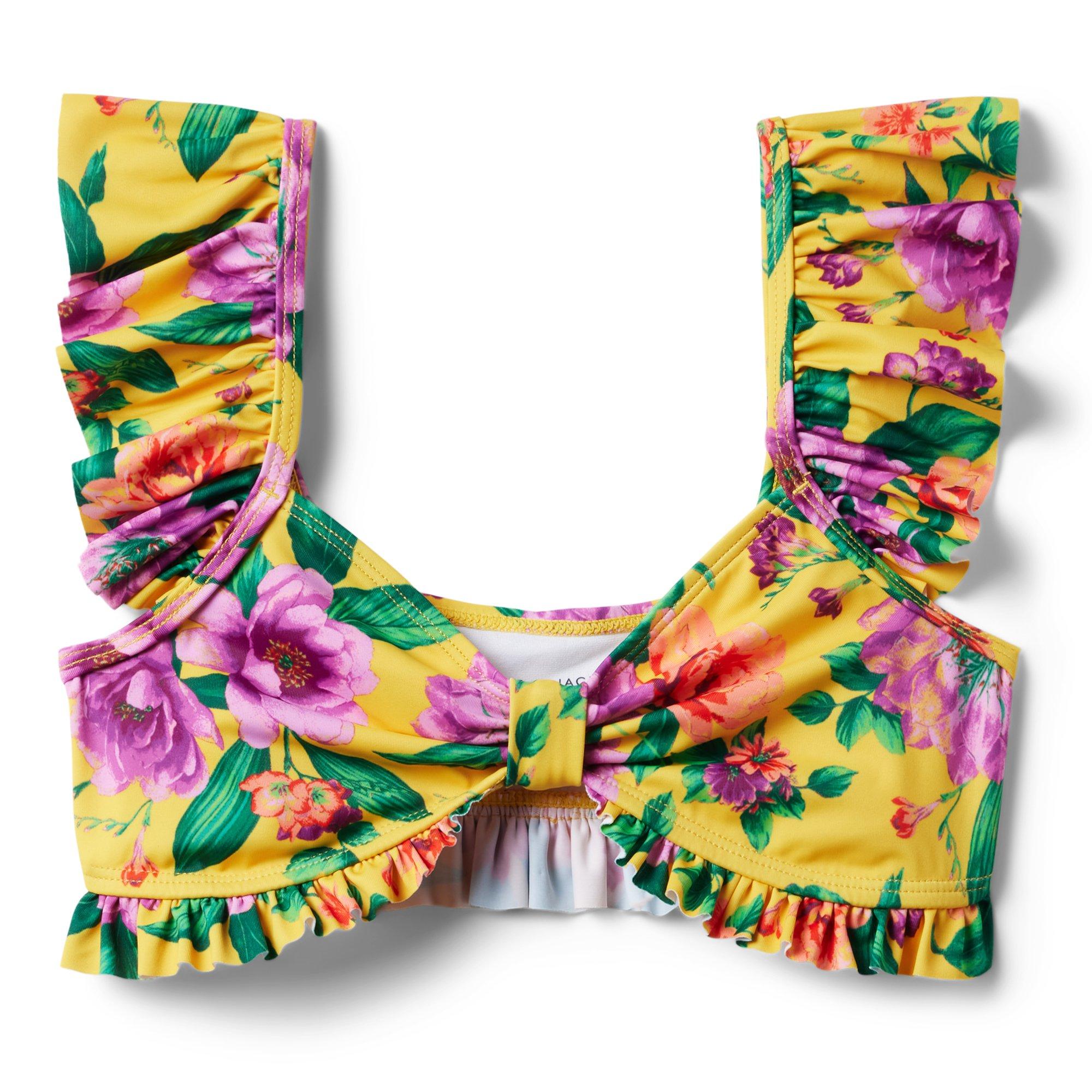 Recycled Floral Ruffle 2-Piece Swimsuit image number 2