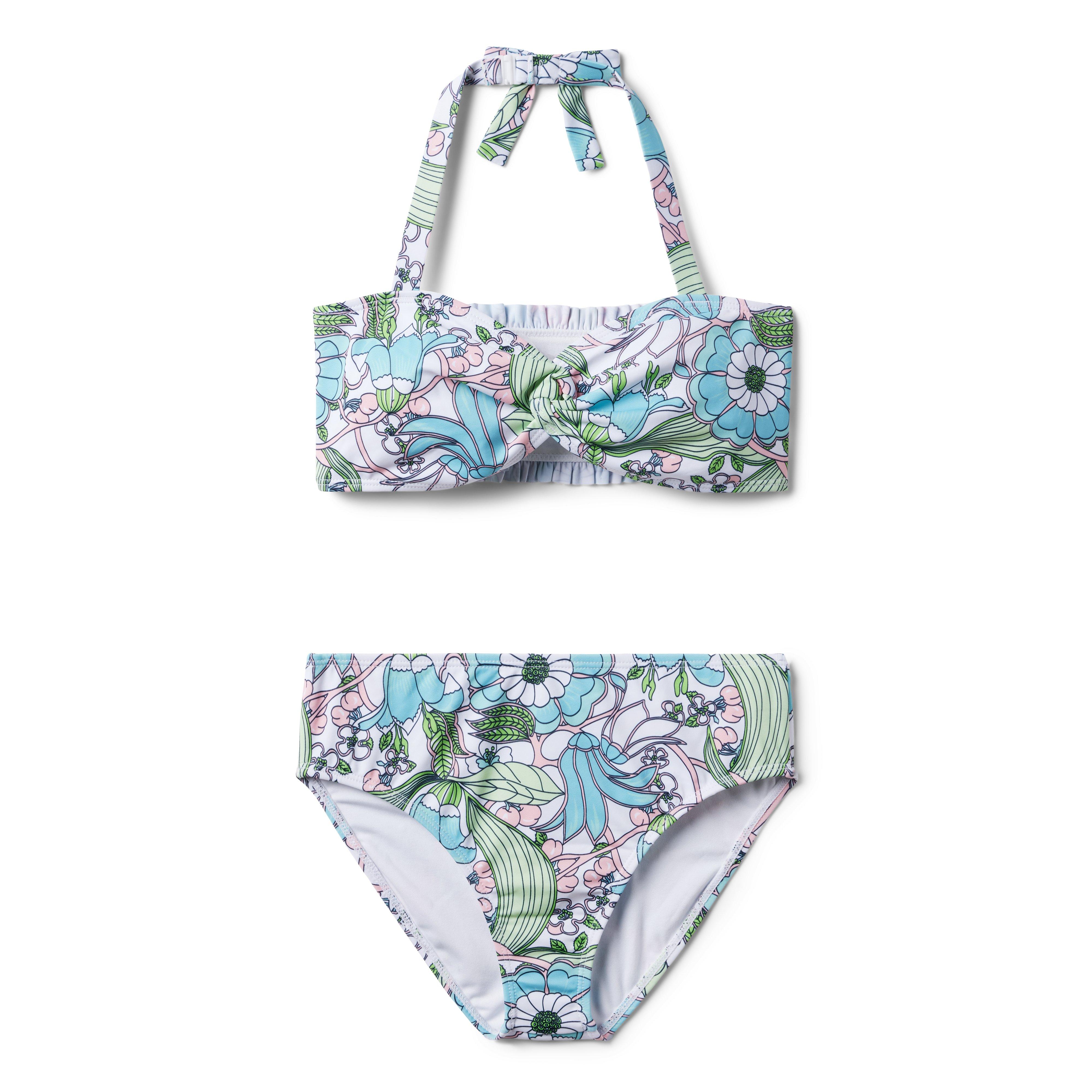 Recycled Floral Halter 2-Piece Swimsuit image number 0