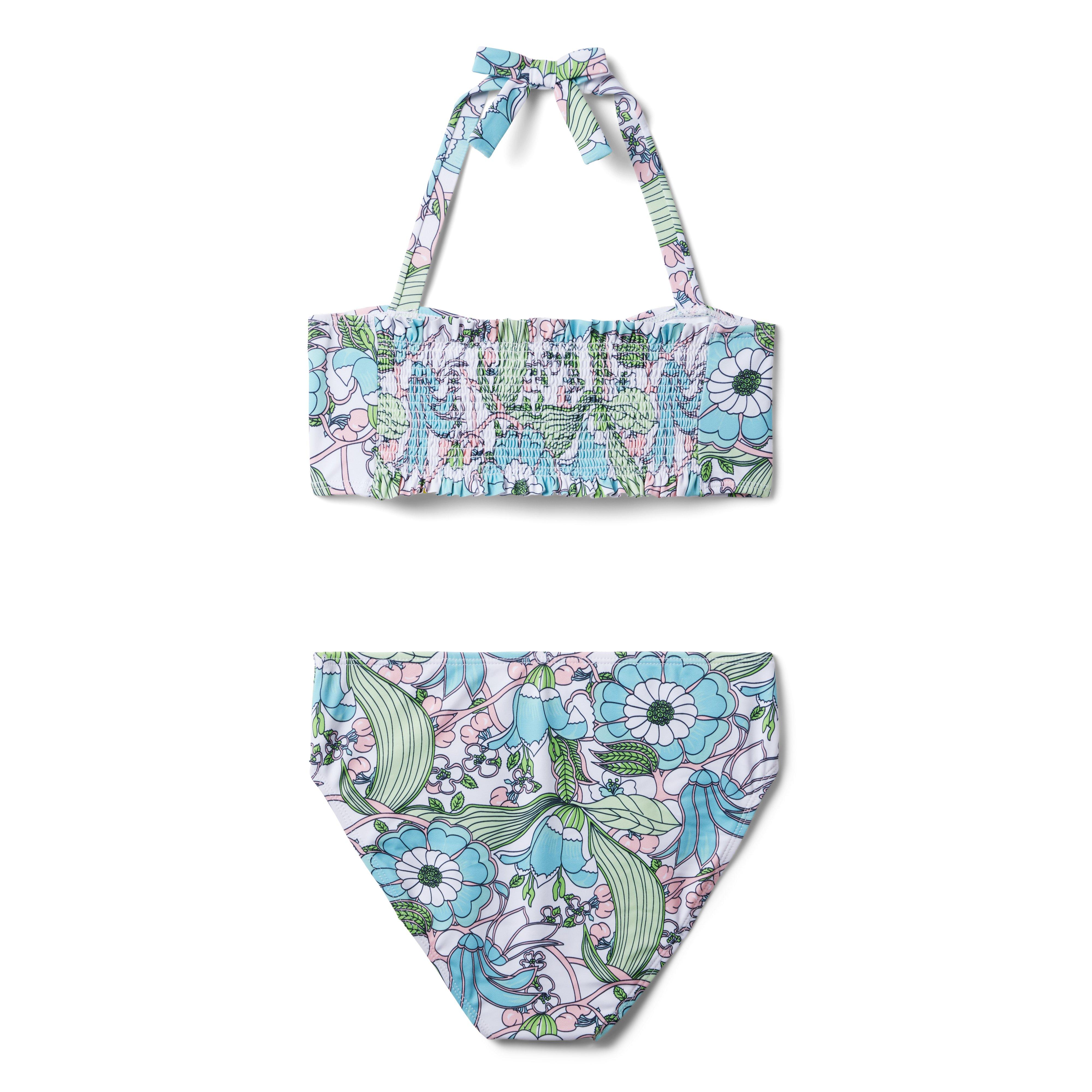 Recycled Floral Halter 2-Piece Swimsuit image number 1