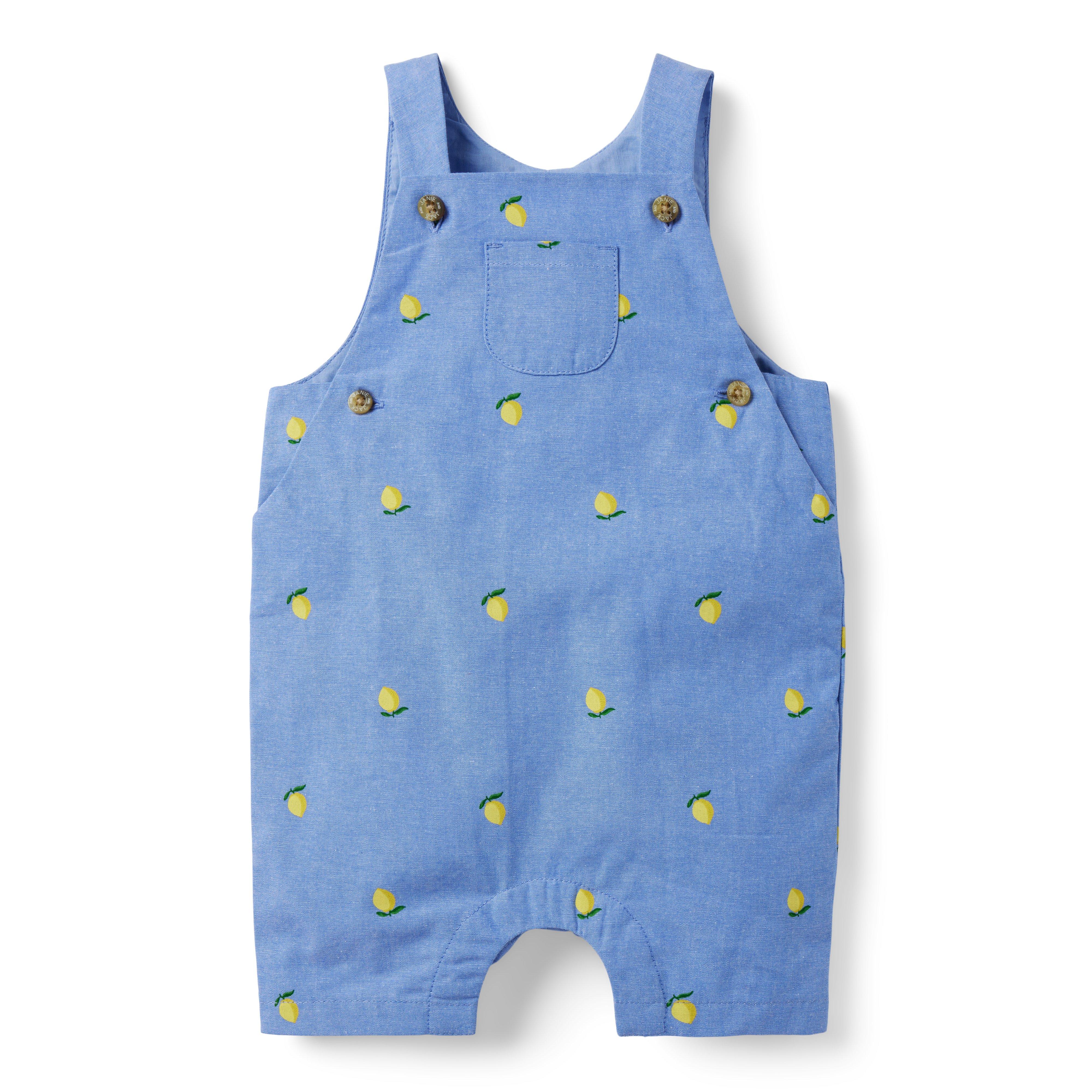 Baby Lemon Oxford Overall image number 0