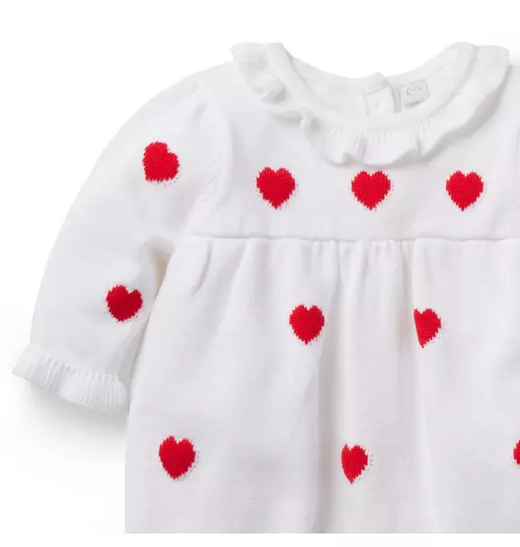 Baby Heart Sweater Matching Set image number 3