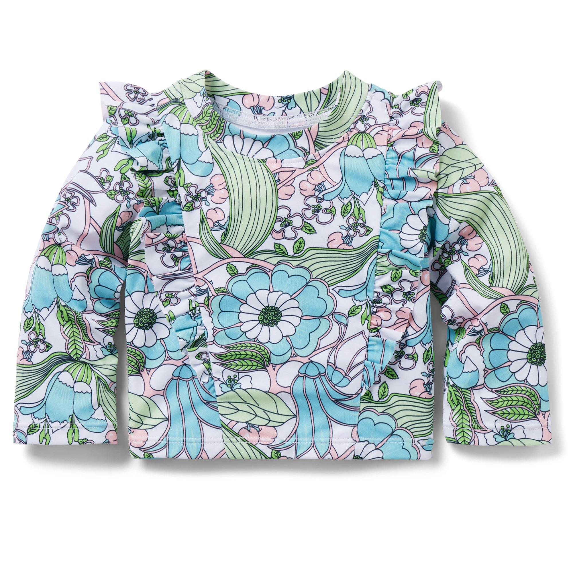 Baby Recycled Floral Rash Guard Set image number 2