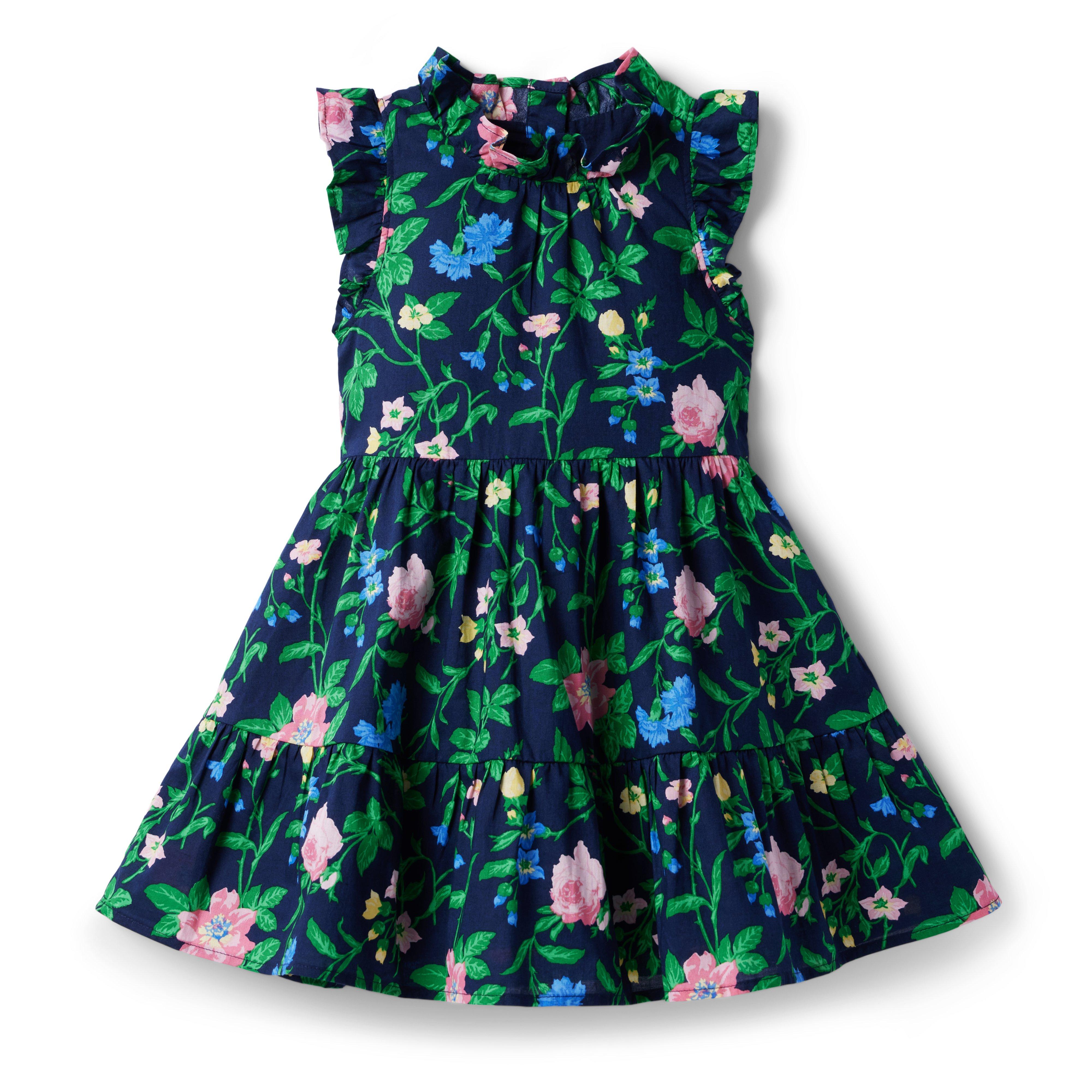 Floral Ruffle Sleeve Dress image number 0