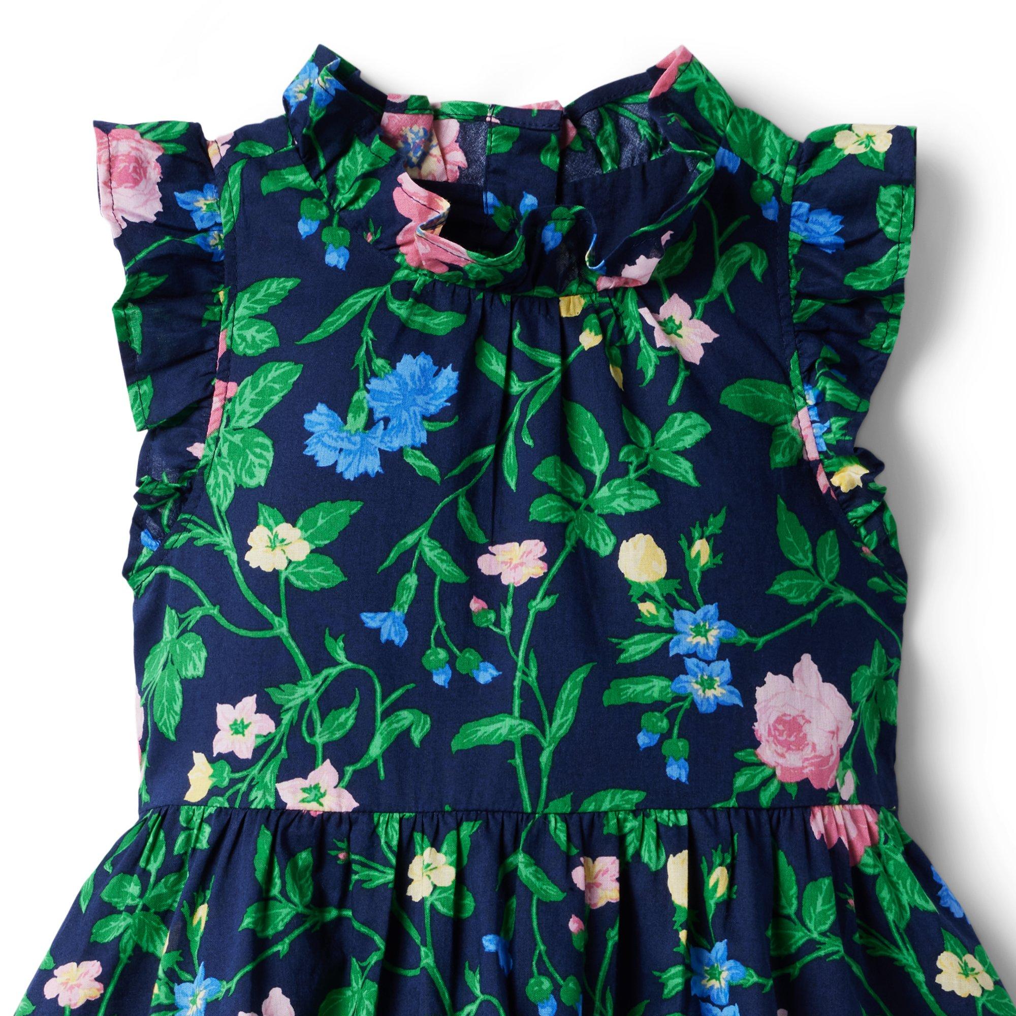 Floral Ruffle Sleeve Dress image number 3