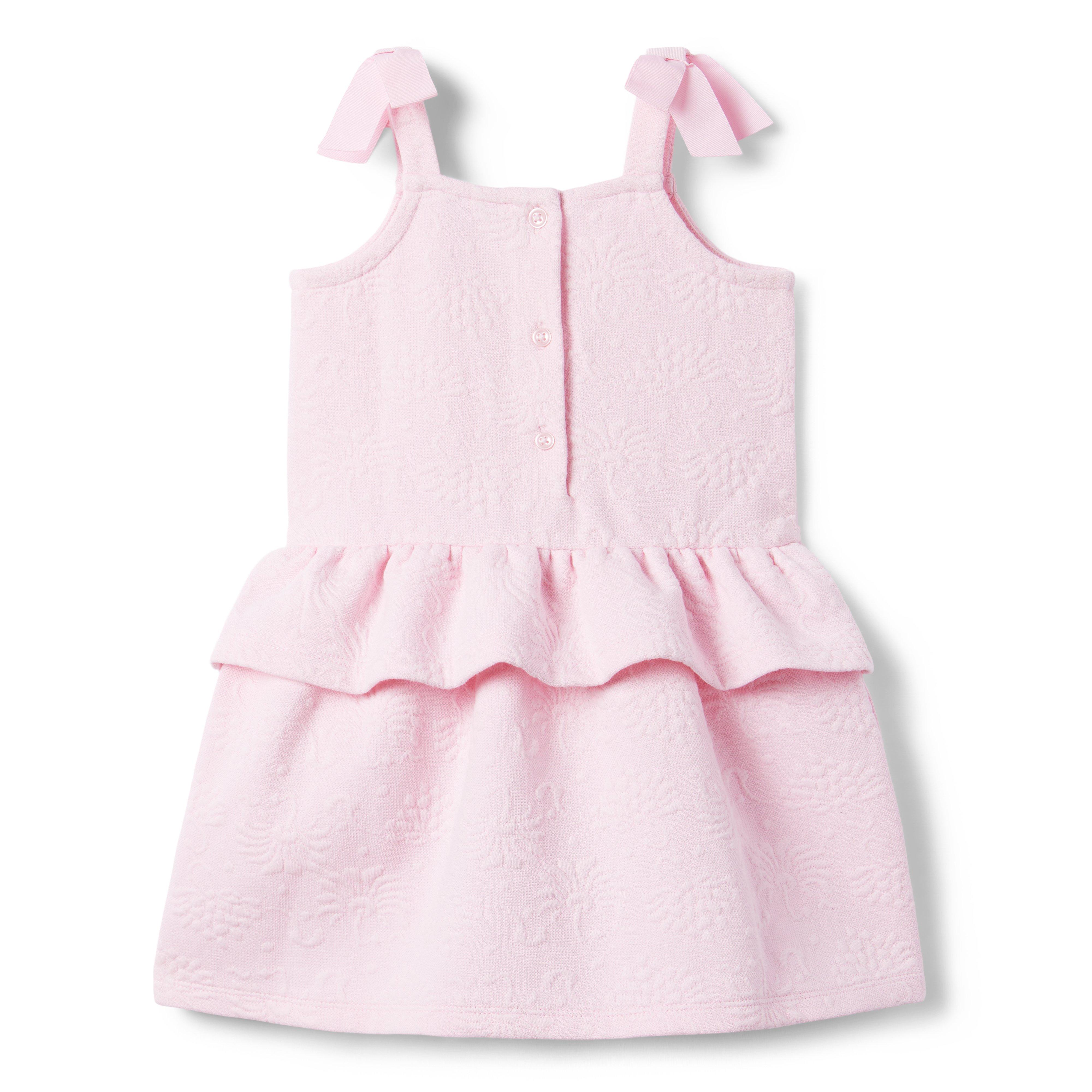 Floral Peplum Jacquard Dress image number 1