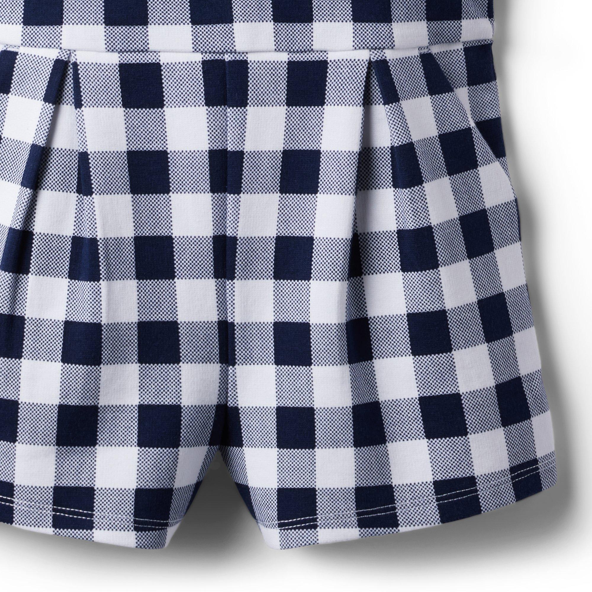 Gingham Ponte Romper image number 3