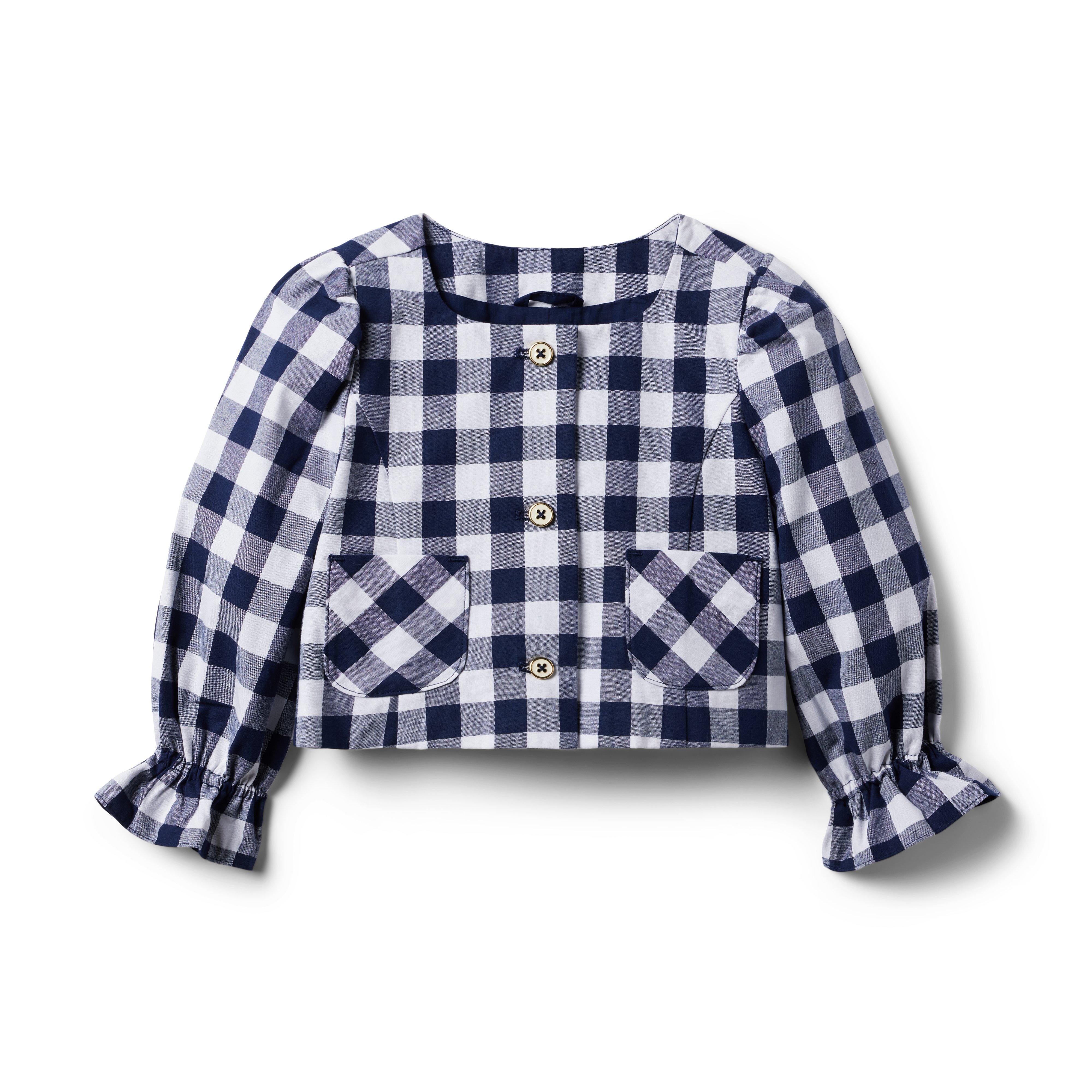 Gingham Cropped Jacket image number 0