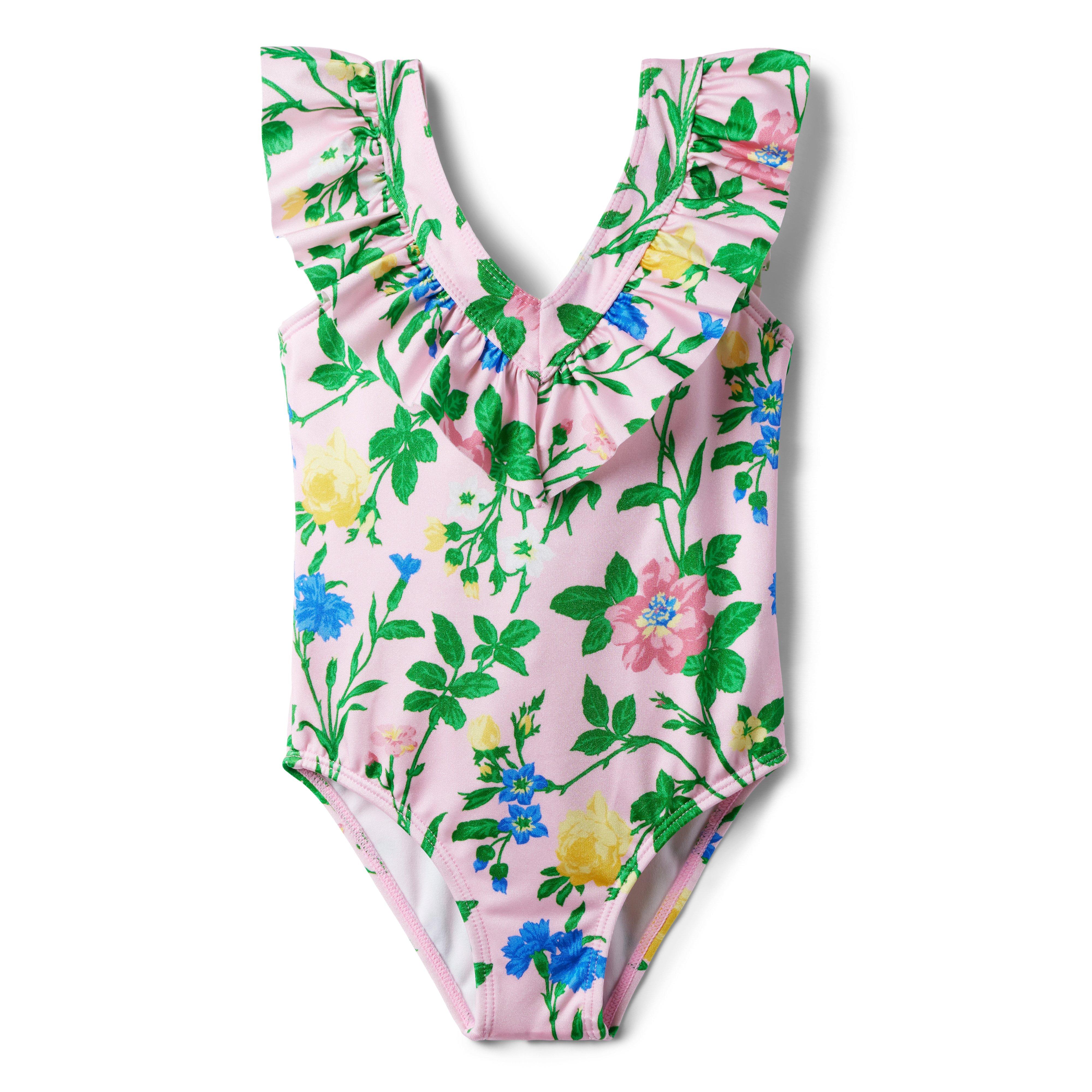 Floral Ruffle Swimsuit image number 0