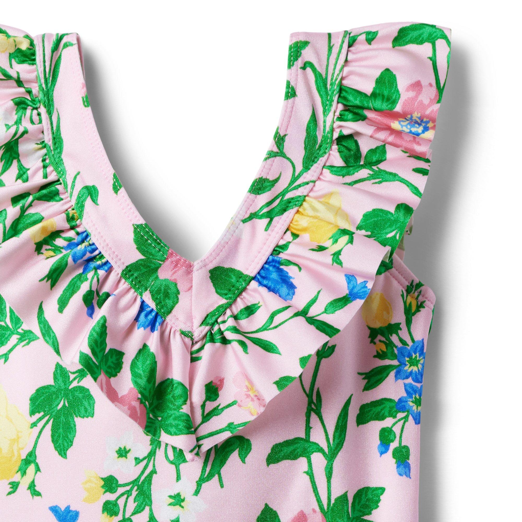 Floral Ruffle Swimsuit image number 2