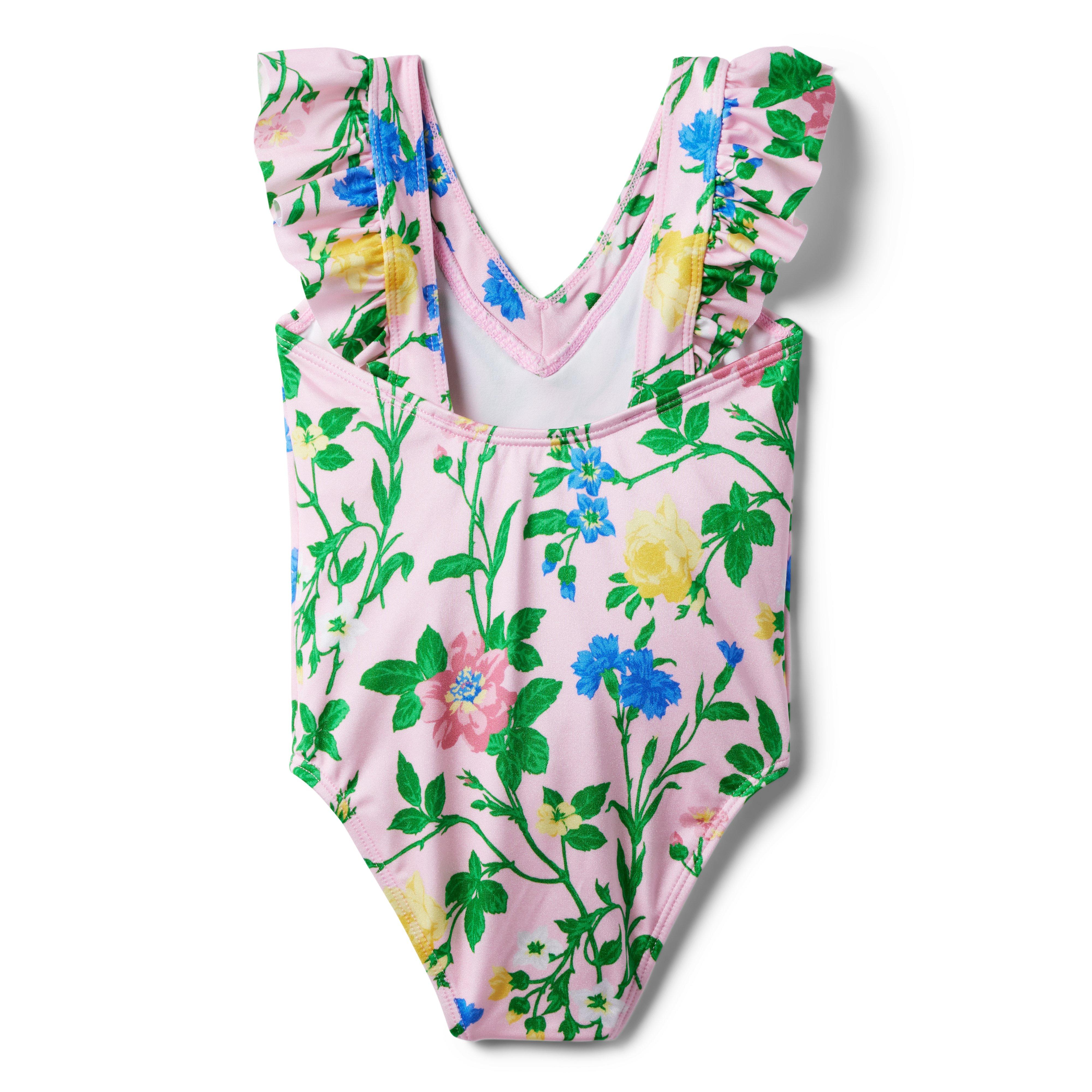 Floral Ruffle Swimsuit image number 1