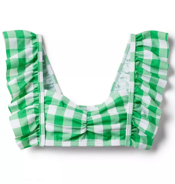 Gingham Ruffle 2-Piece Swimsuit image number 2
