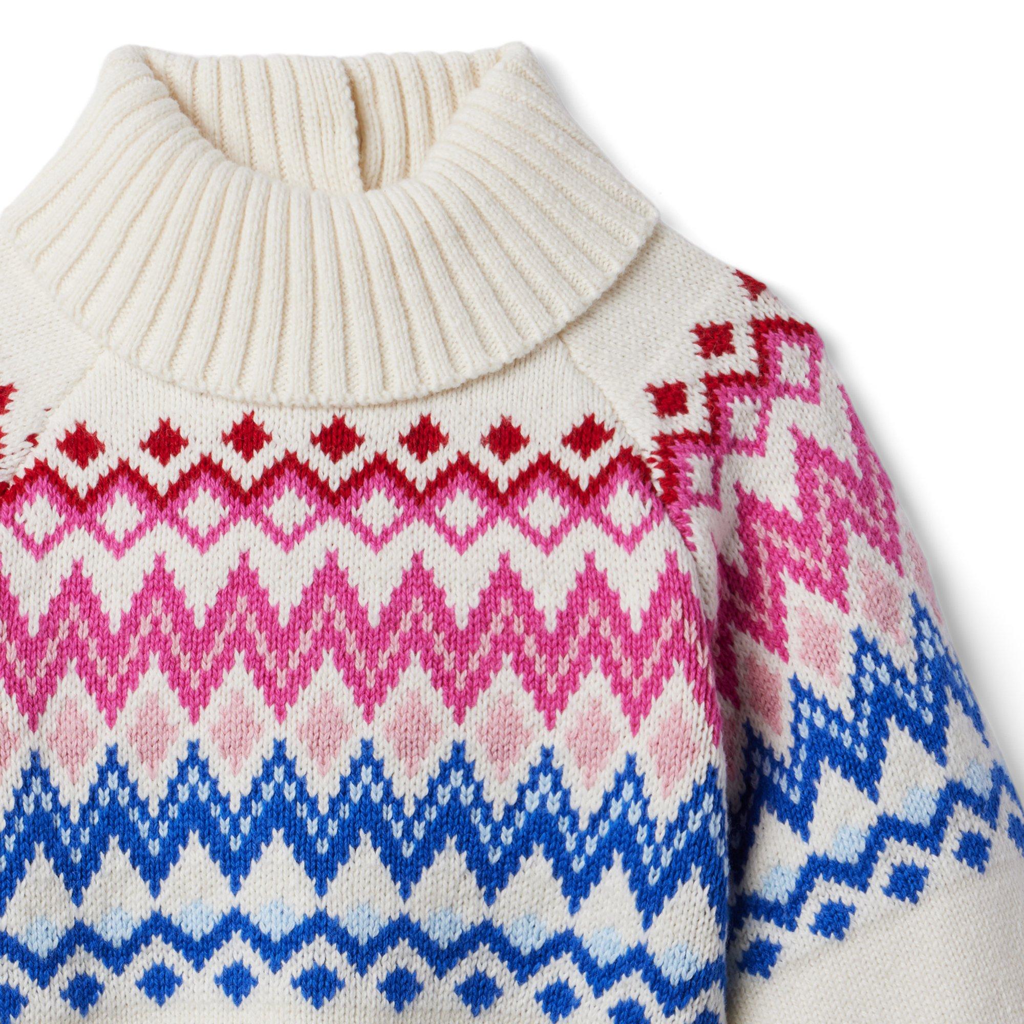 Fair Isle Turtleneck Sweater image number 5