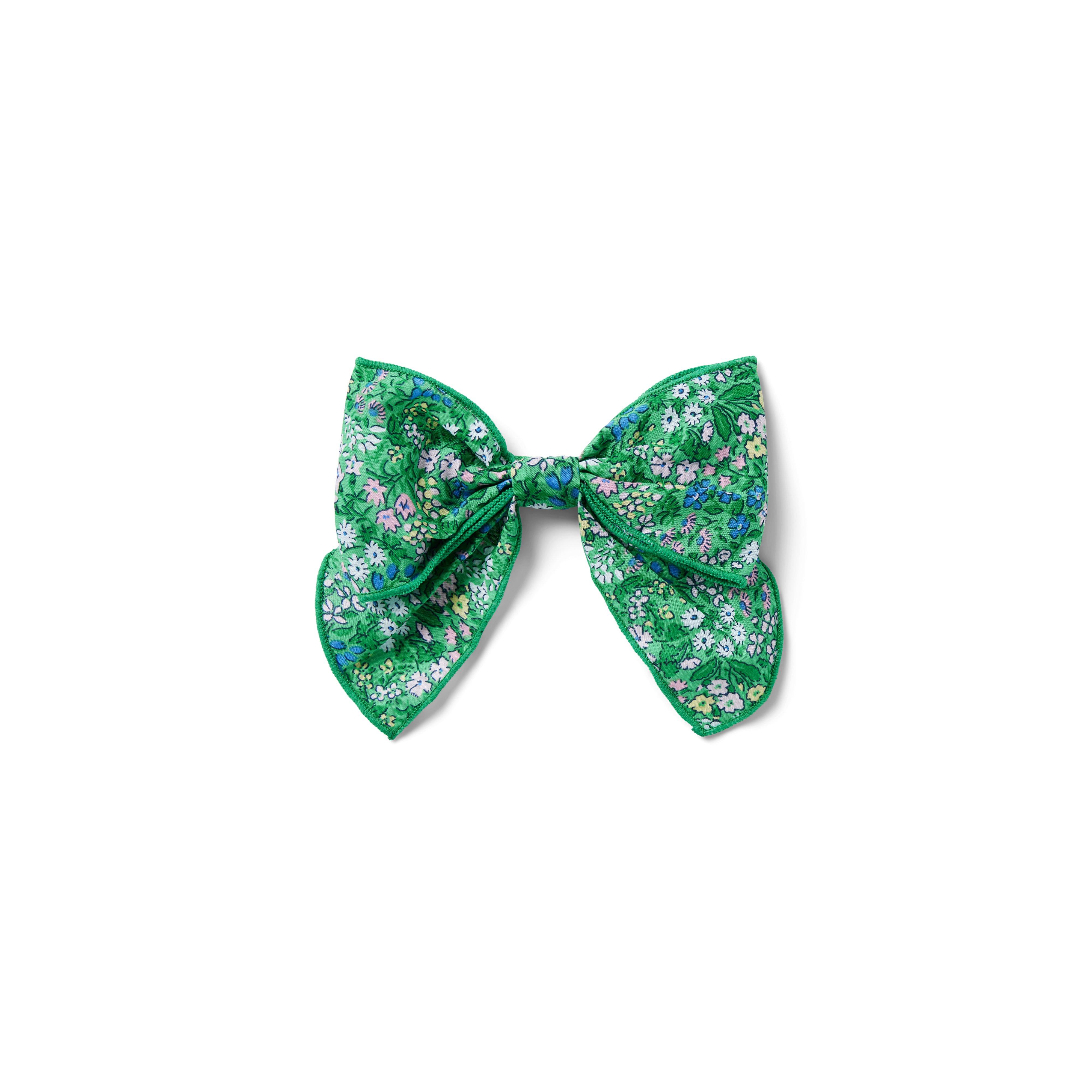 Floral Bow Barrette image number 0