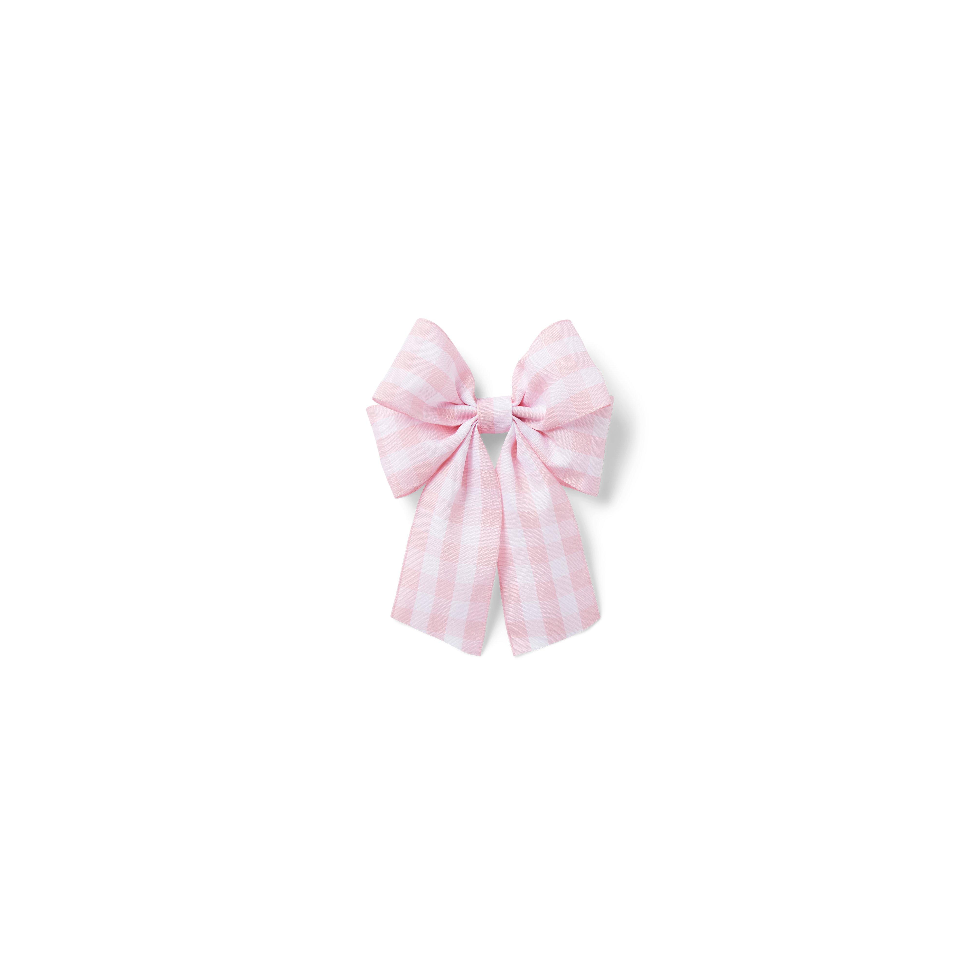 Gingham Bow Barrette image number 0