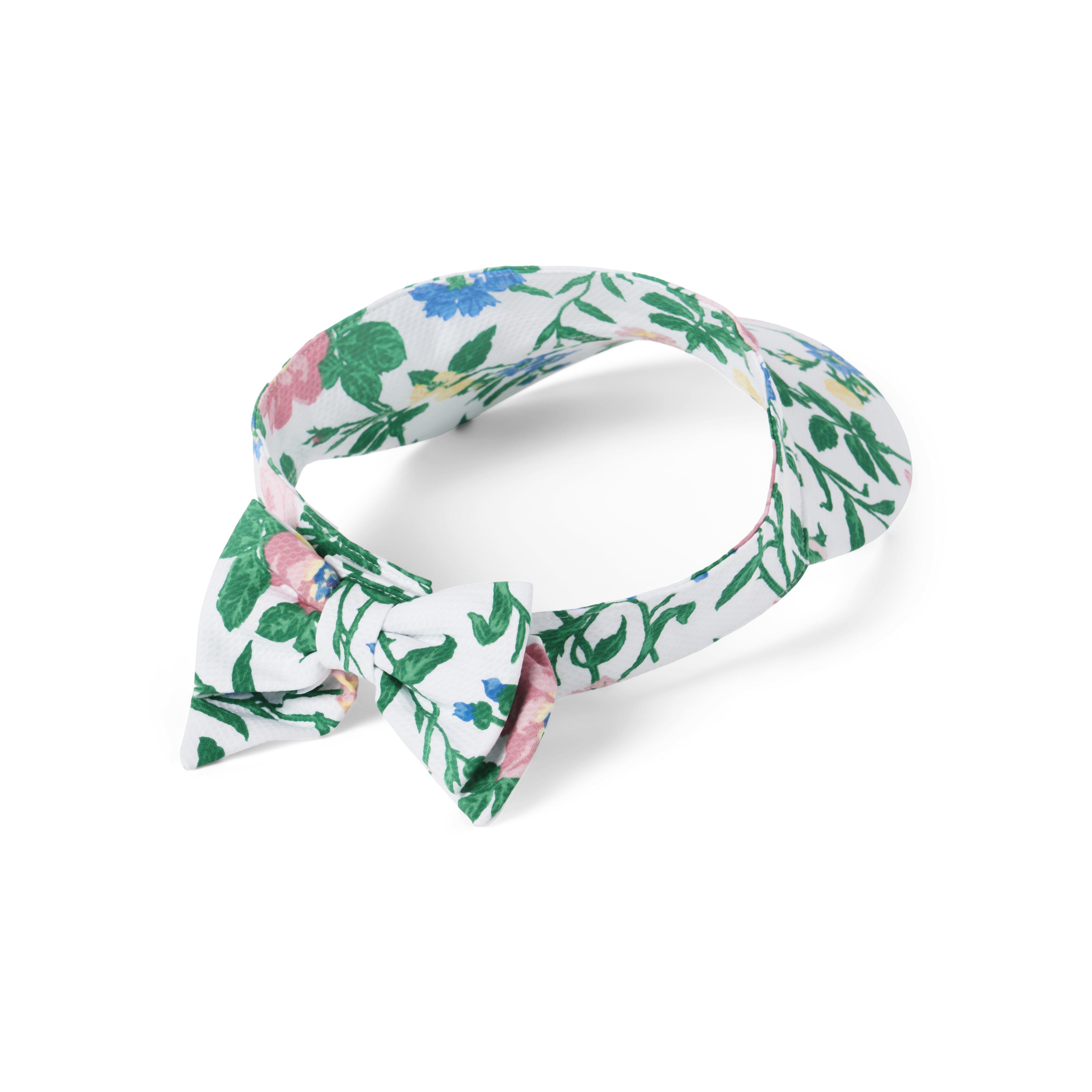 Floral Pique Bow Visor image number 1