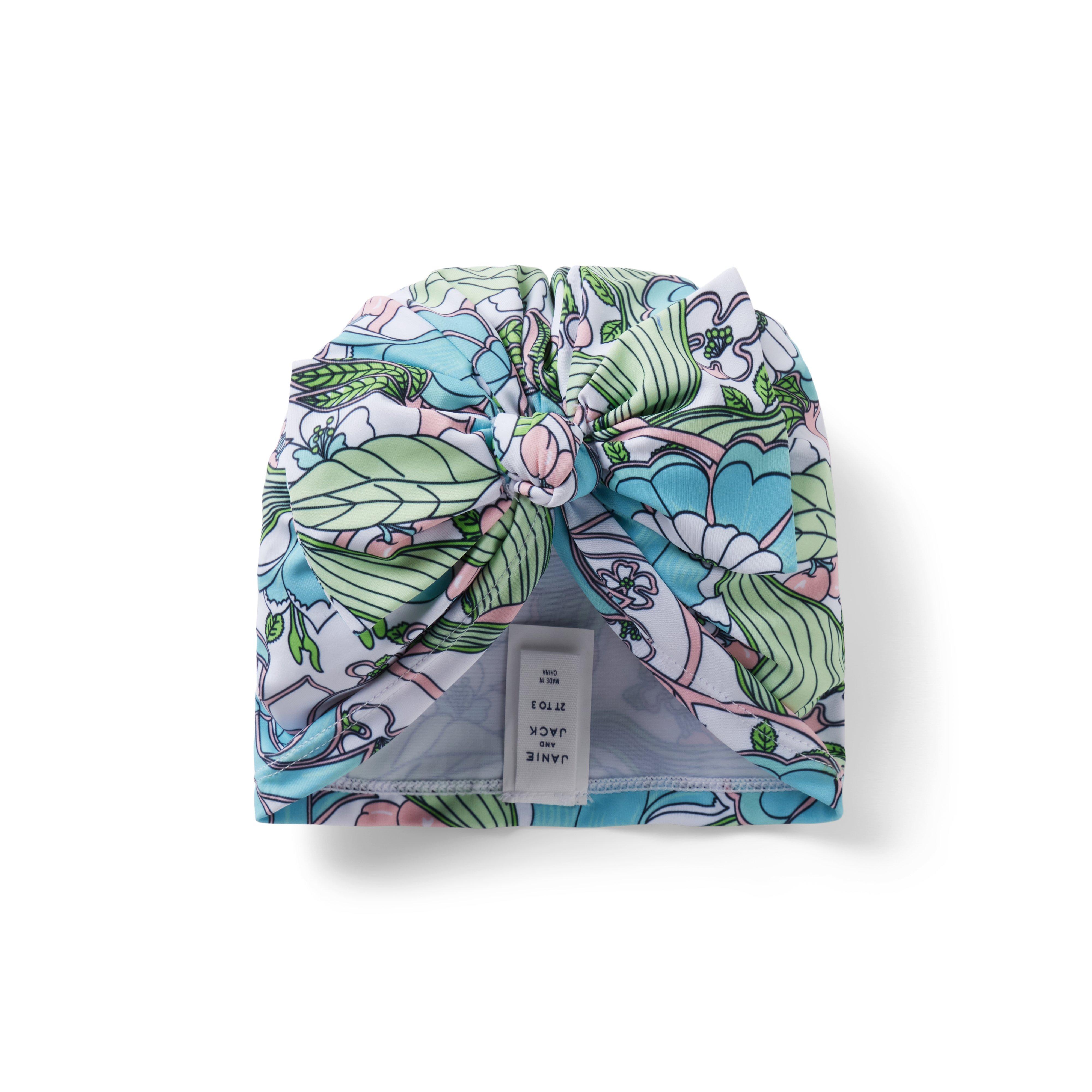 Recycled Floral Swim Headwrap image number 0