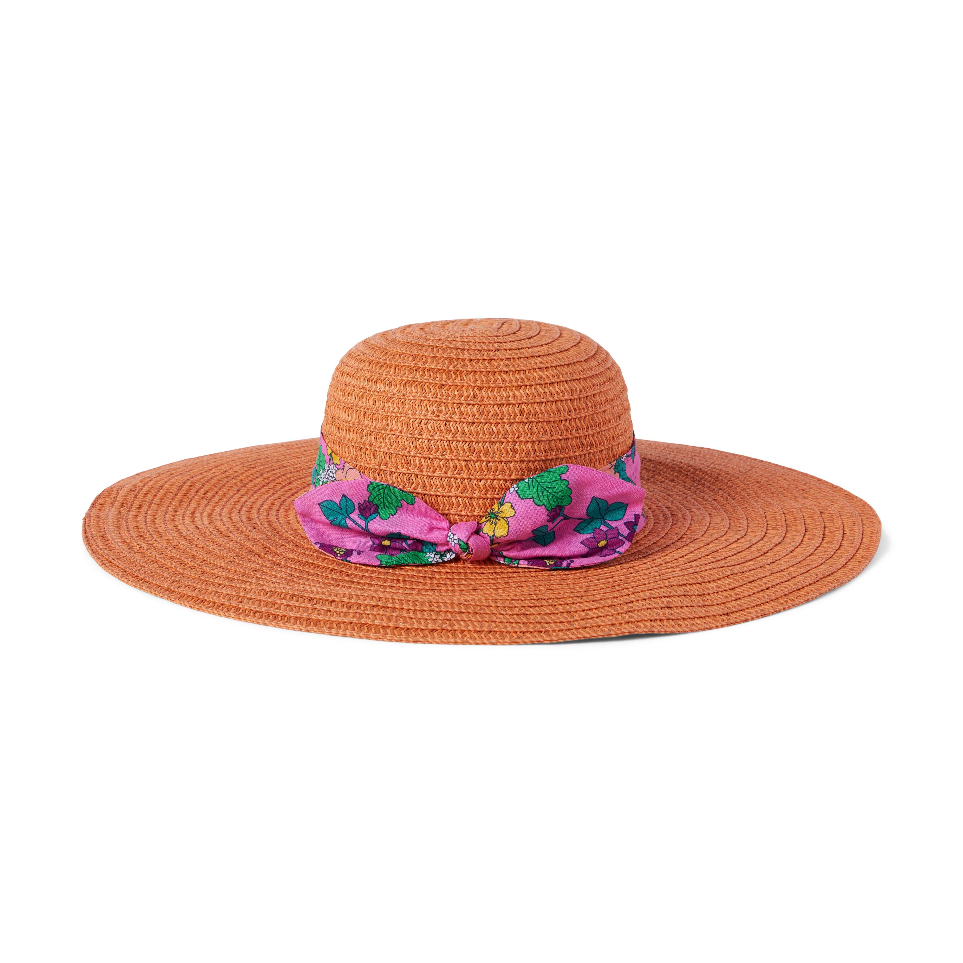 Floral Bow Straw Sun Hat image number 1