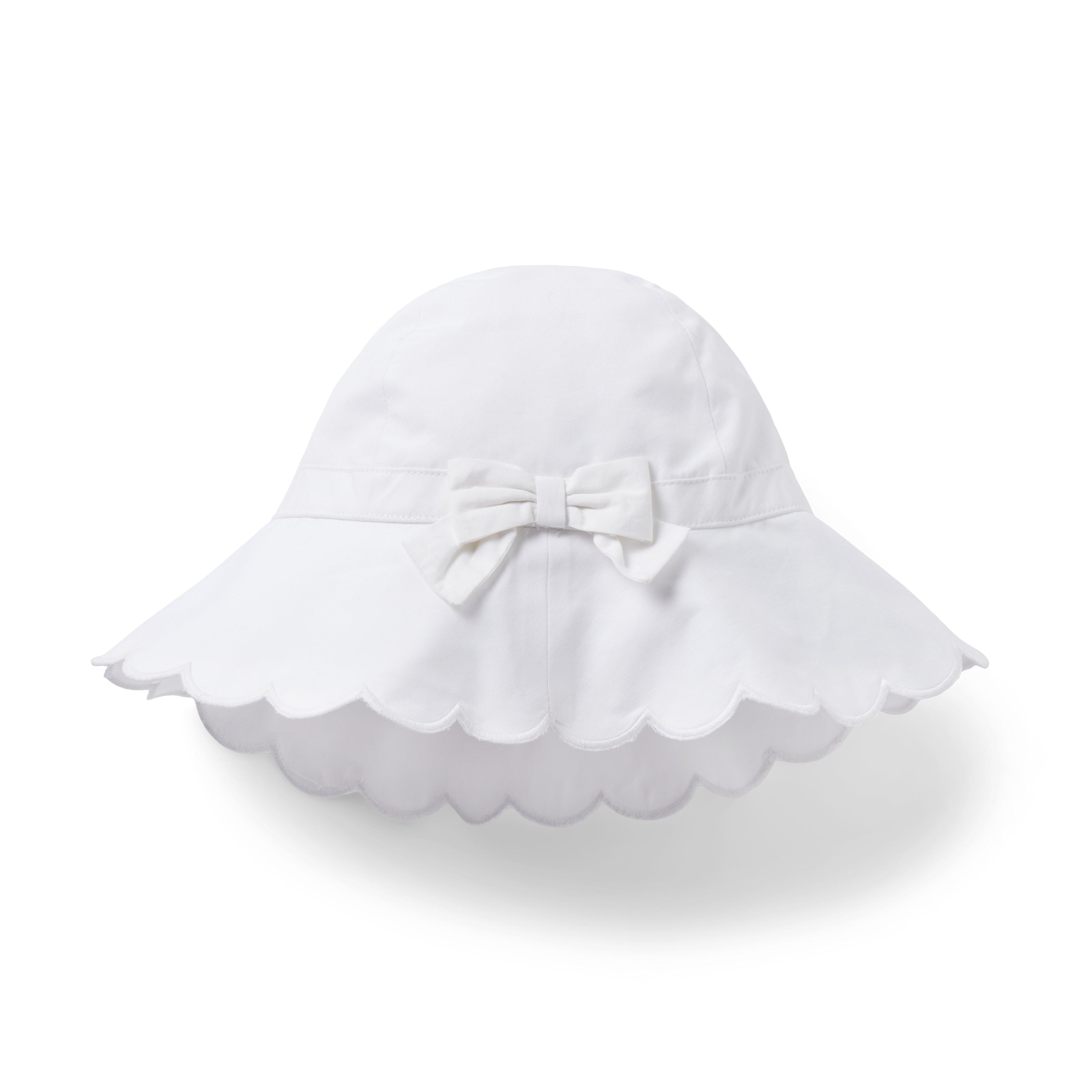 Scalloped Bow Sun Hat