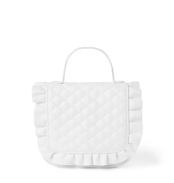 Quilted Ruffle Purse