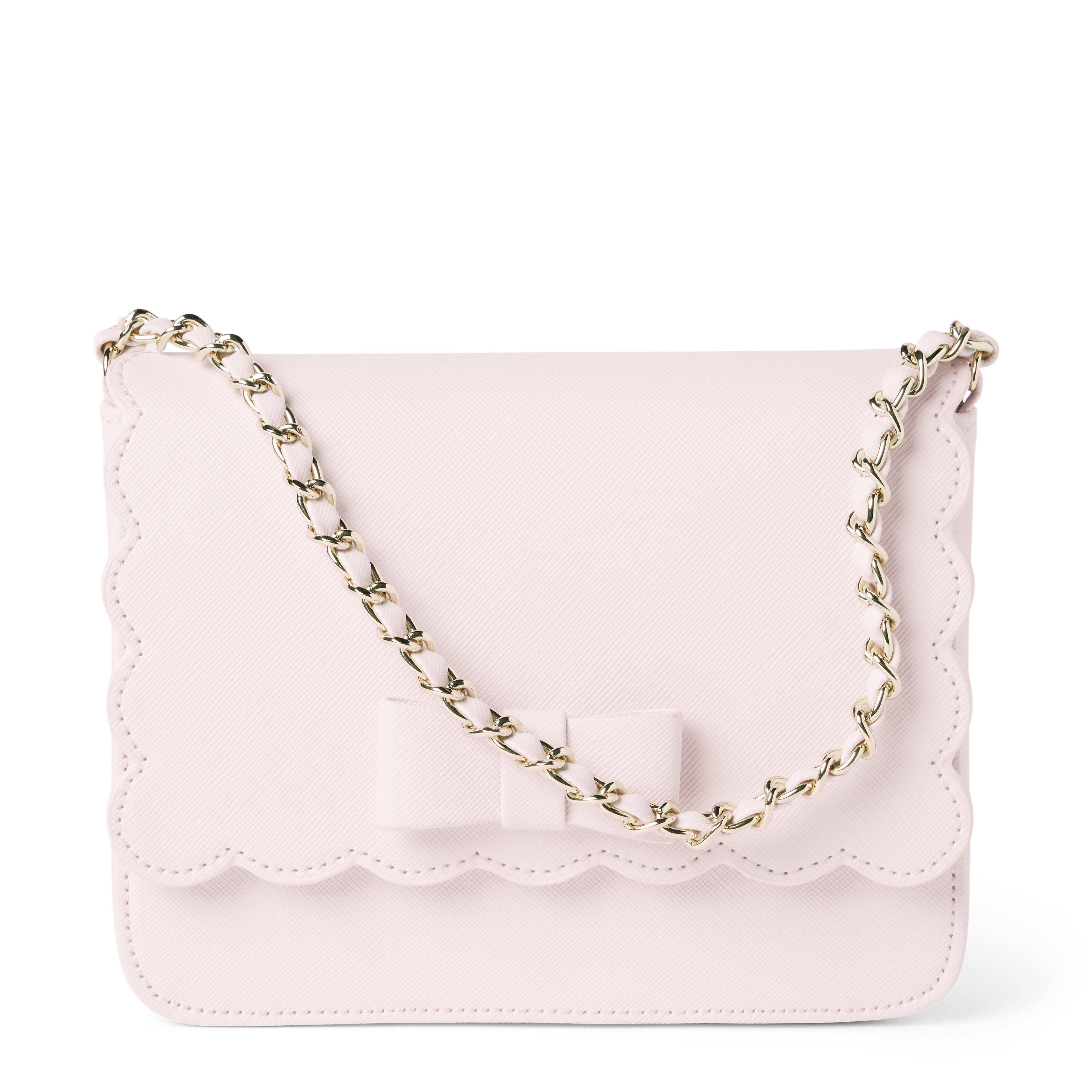 Scalloped Chain Strap Purse