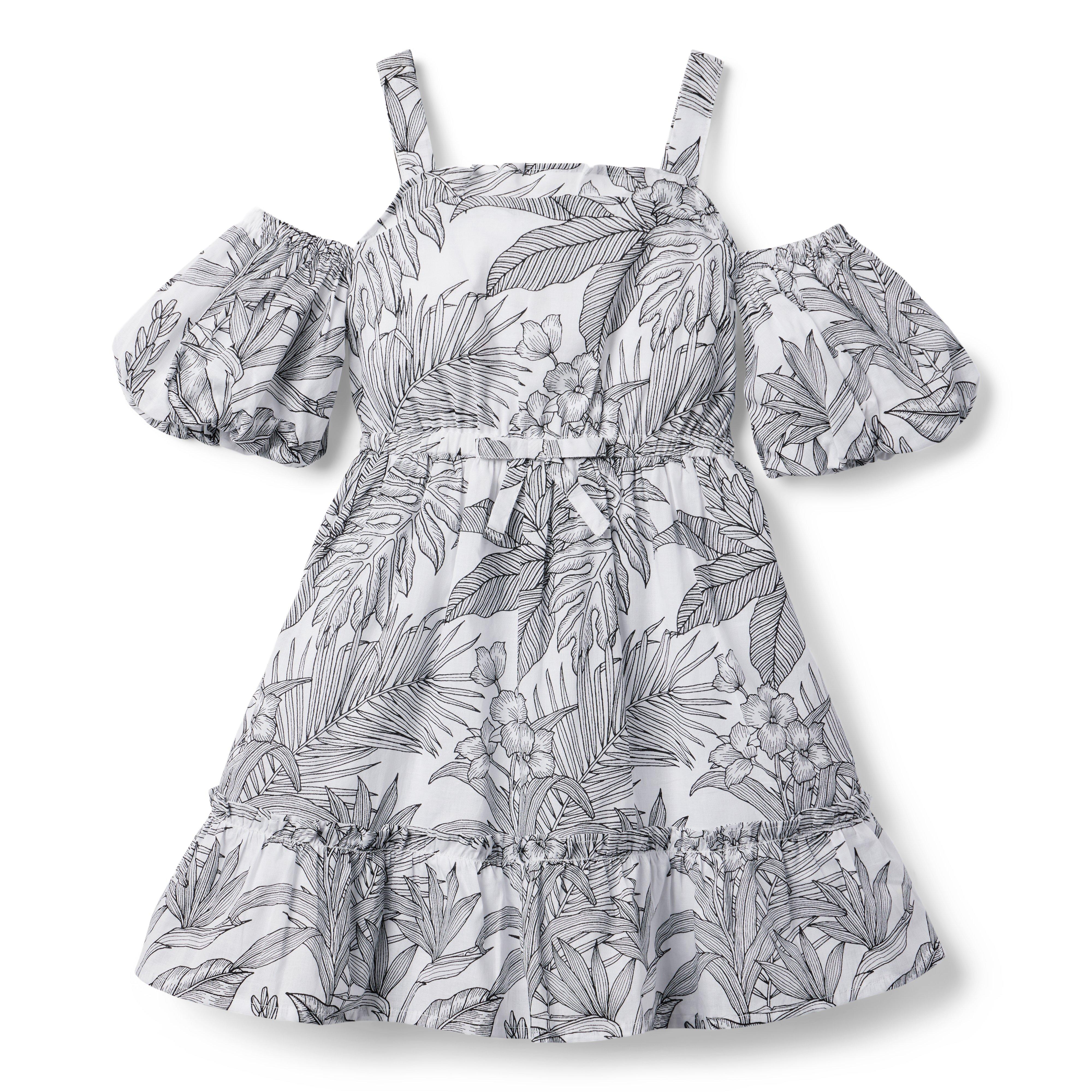 Palm Cold Shoulder Dress image number 0