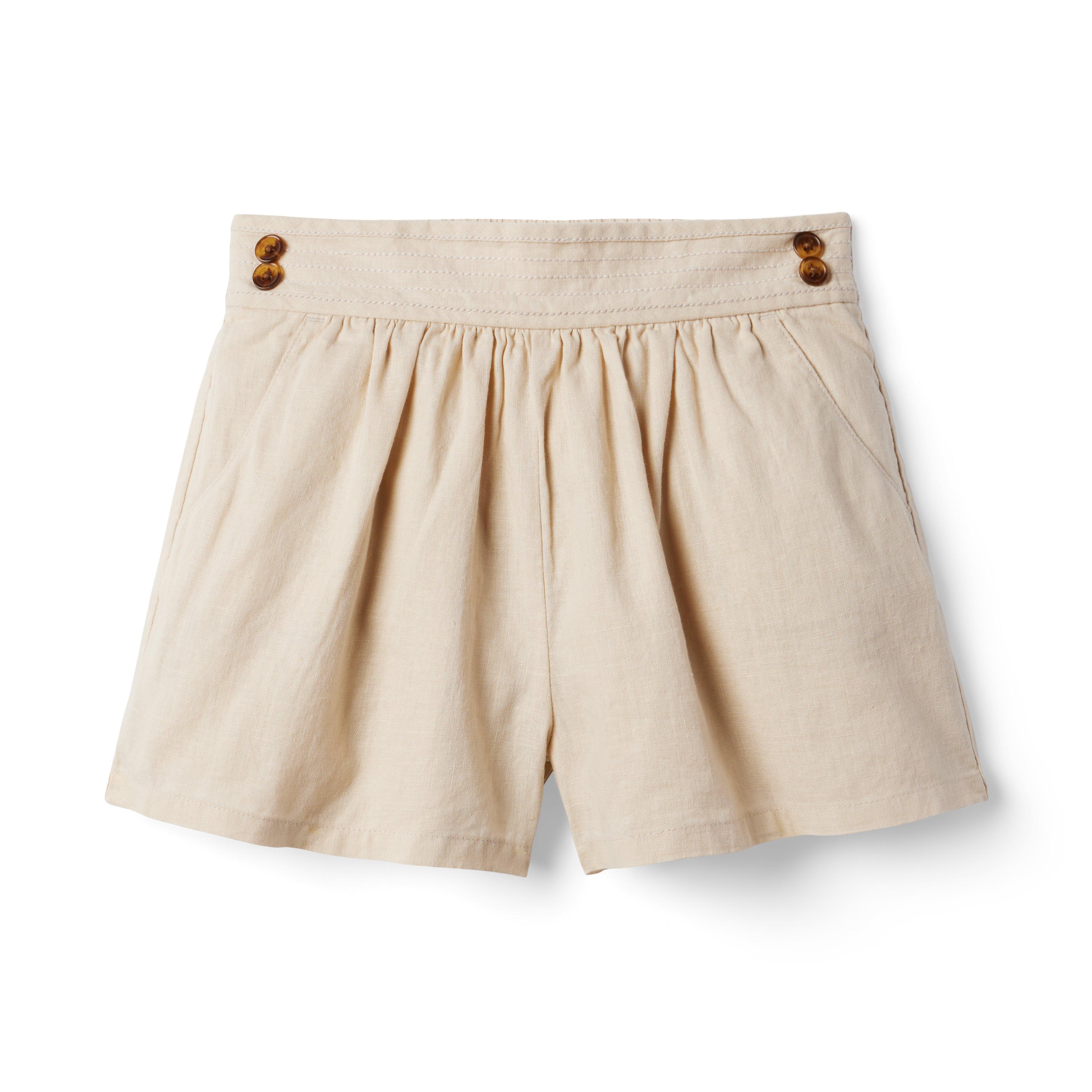 Linen-Cotton Button Short image number 0