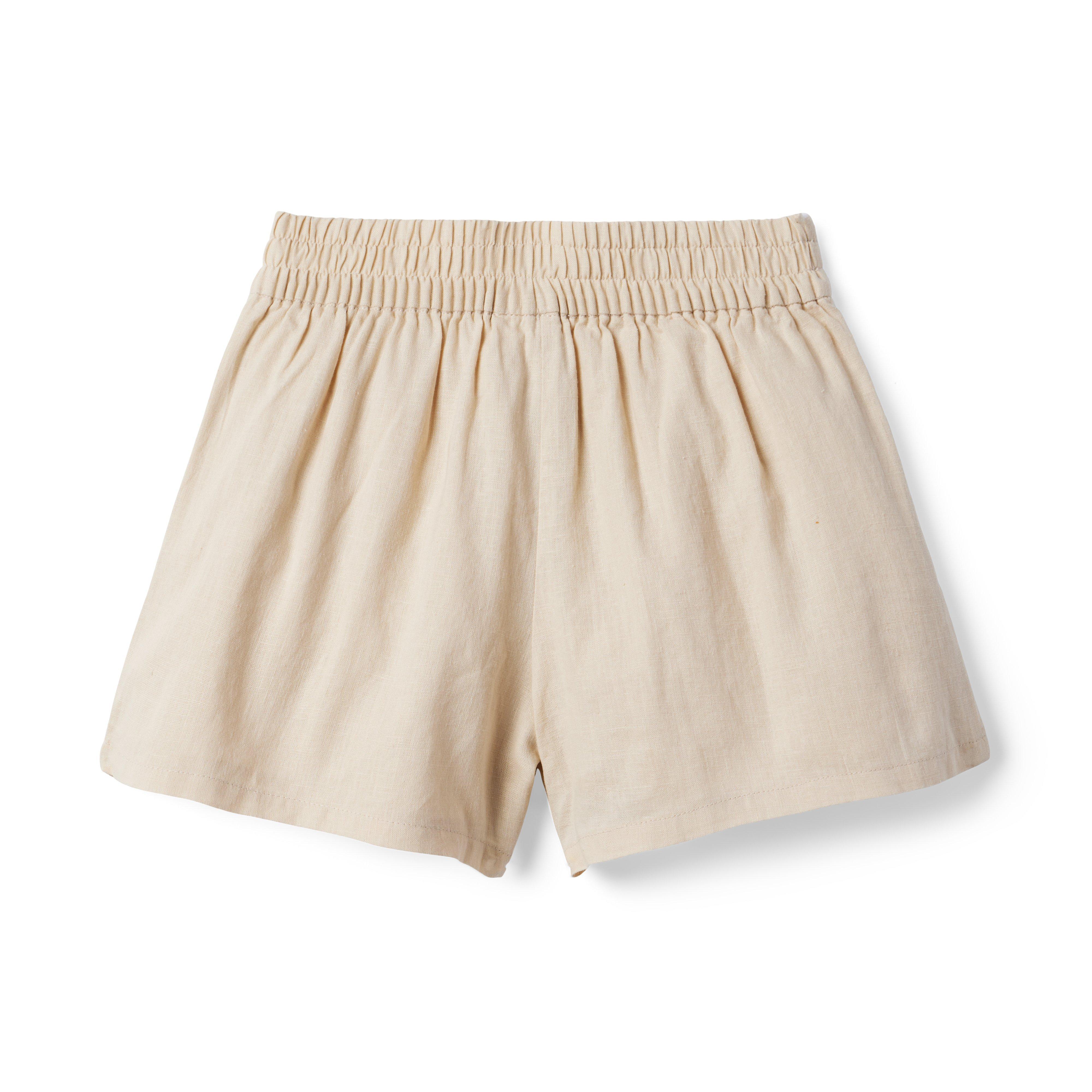 Linen-Cotton Button Short image number 1