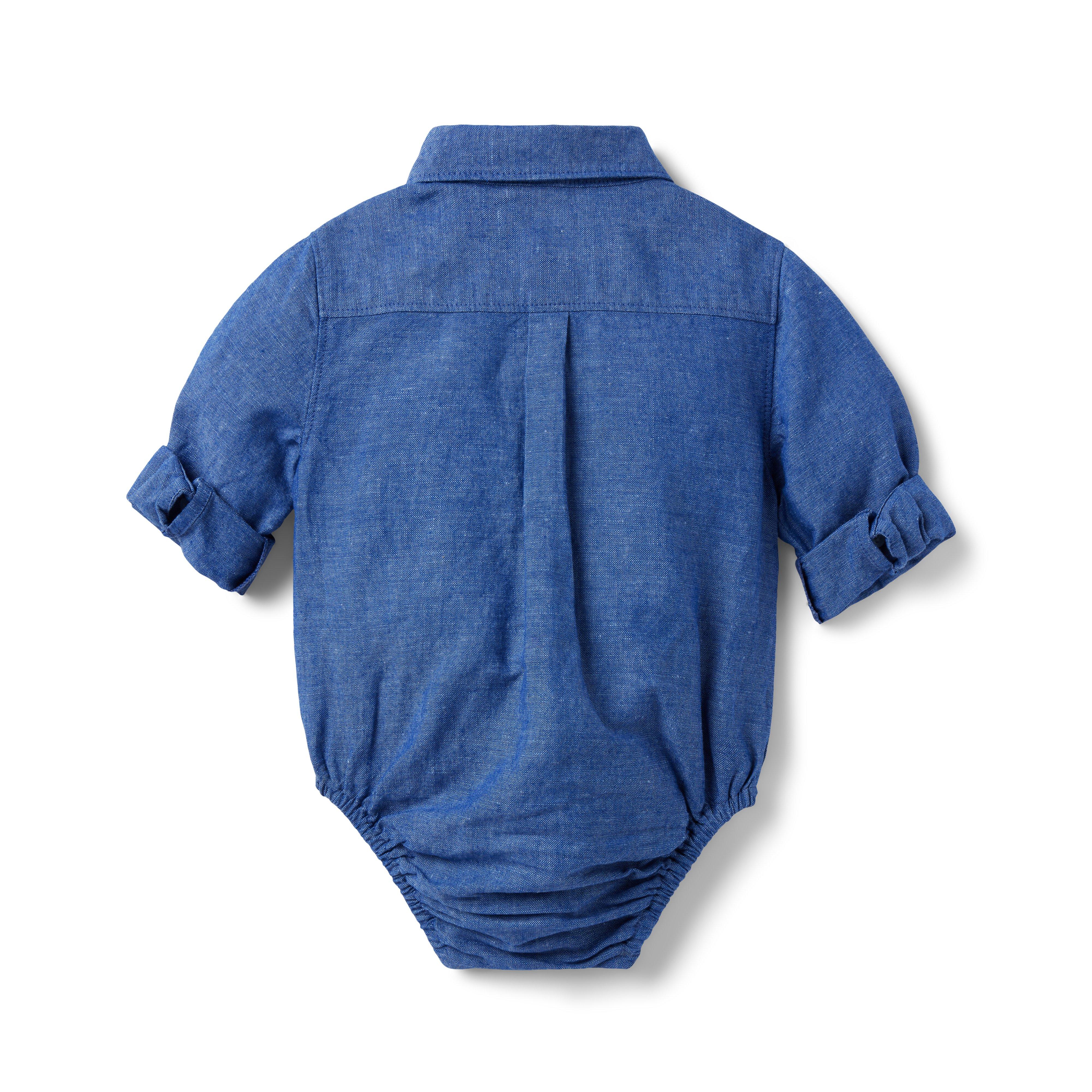 Baby Linen Bodysuit image number 1